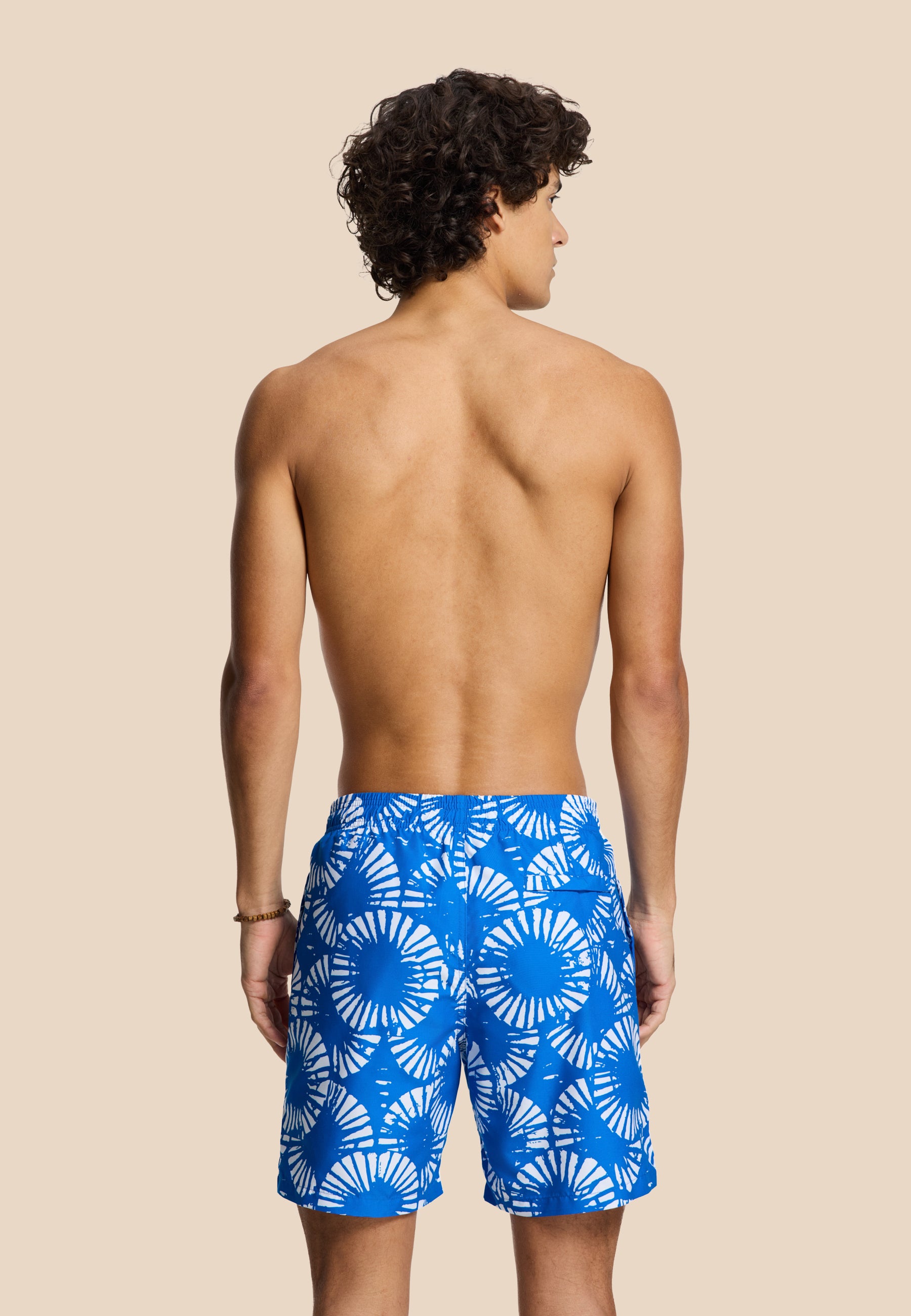 MIKE swim shorts ripple | blue kobalt