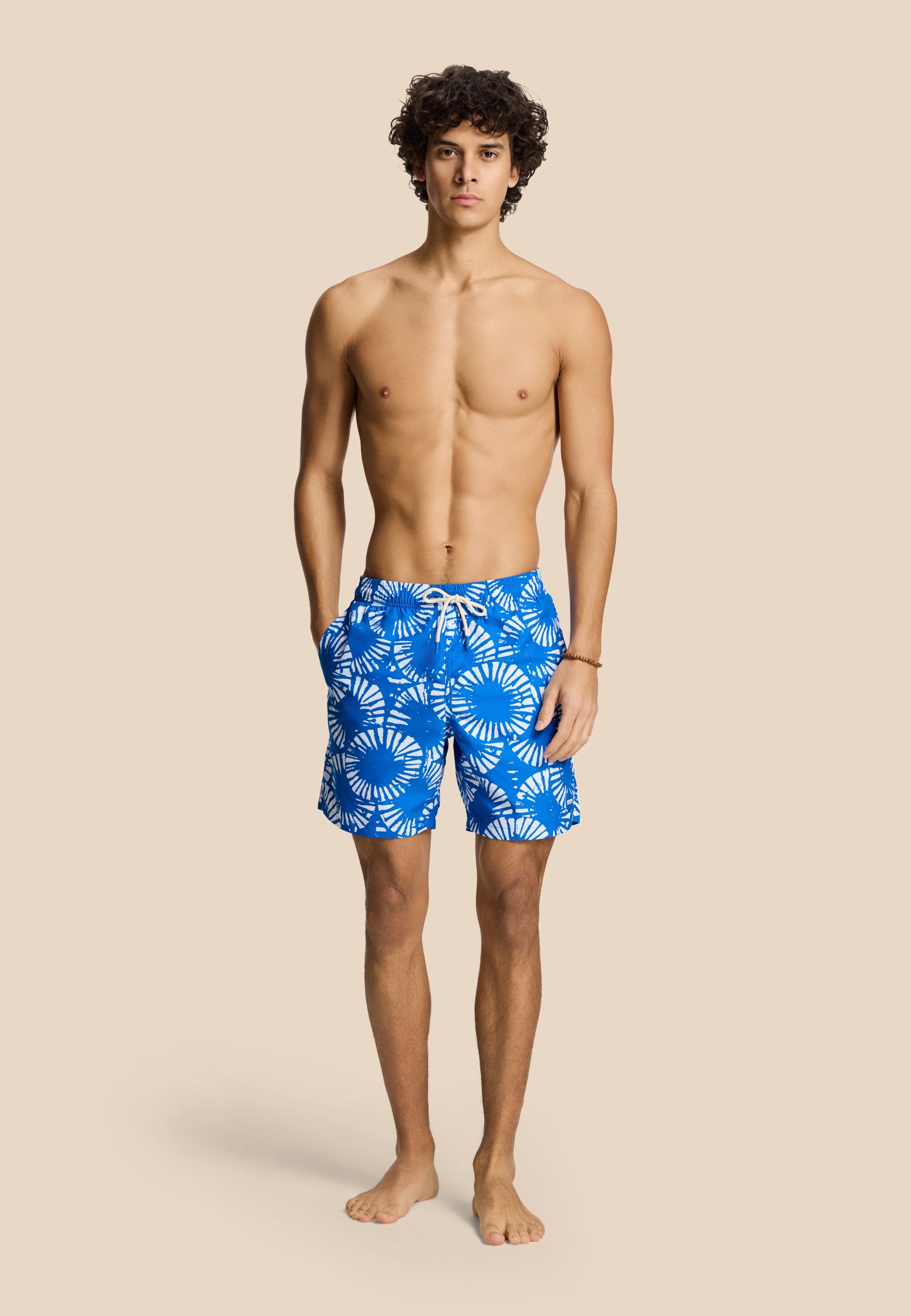 MIKE swim shorts ripple | blue kobalt