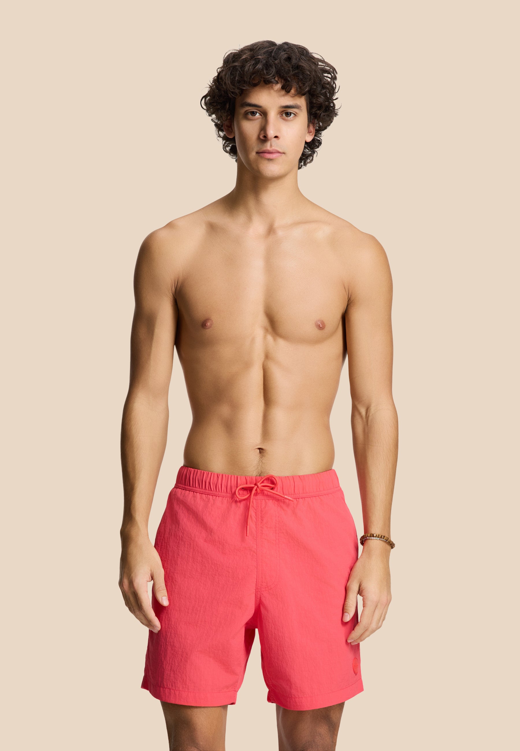 NICK QUICK DRY swim shorts solid | red hibiscus