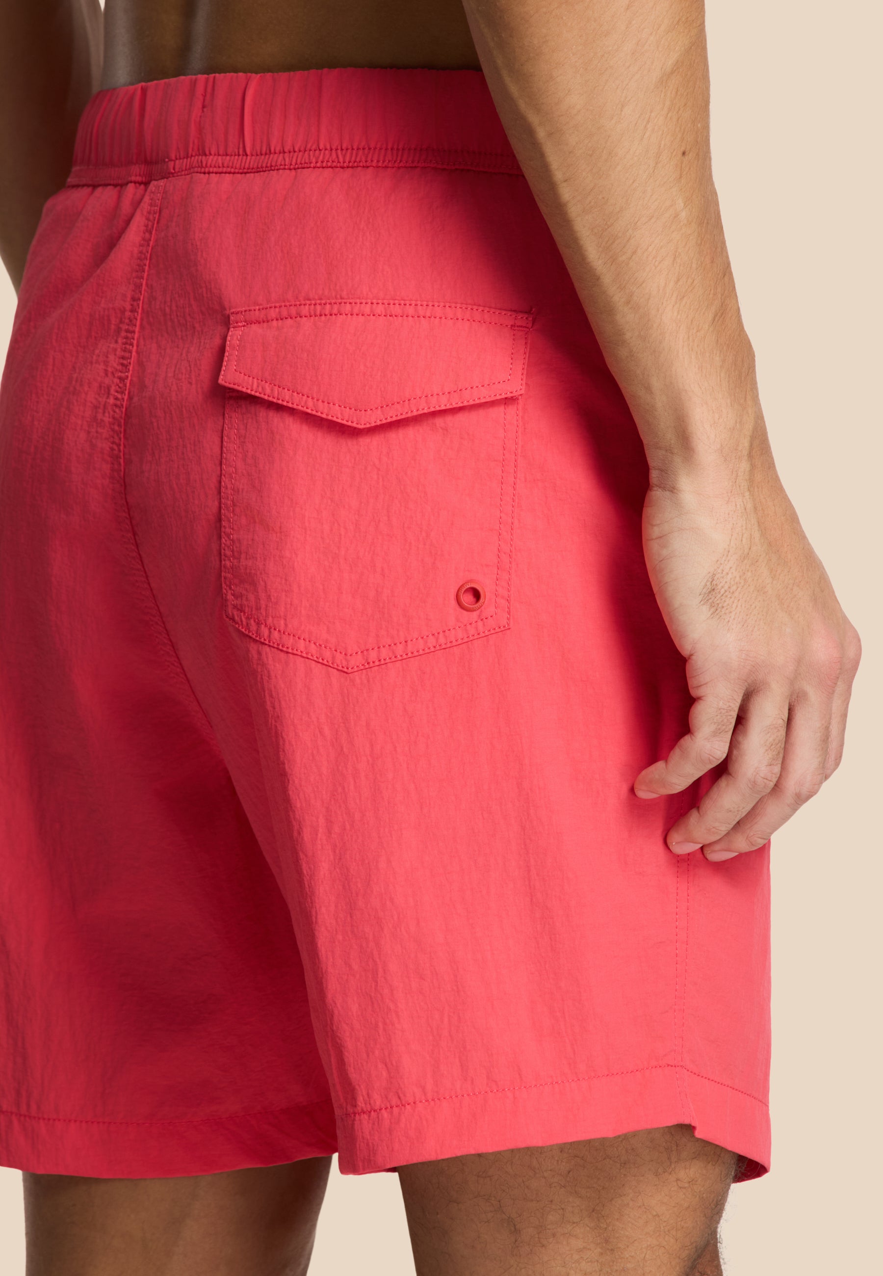 NICK QUICK DRY swim shorts solid | red hibiscus