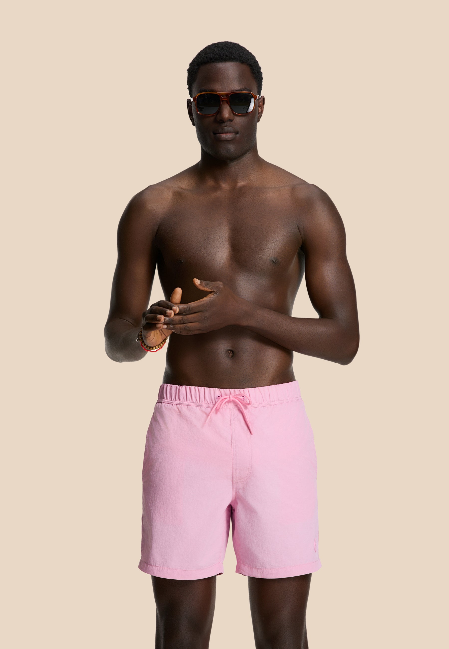 NICK QUICK DRY zwembroek effen | pink chalk