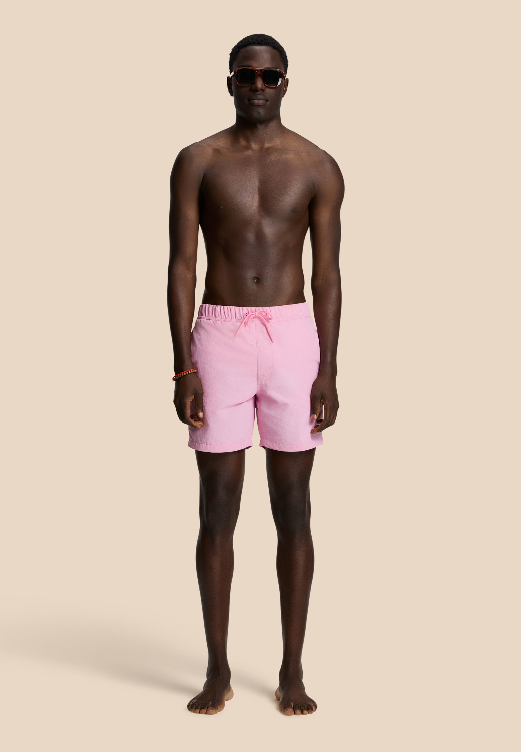 NICK QUICK DRY zwembroek effen | pink chalk