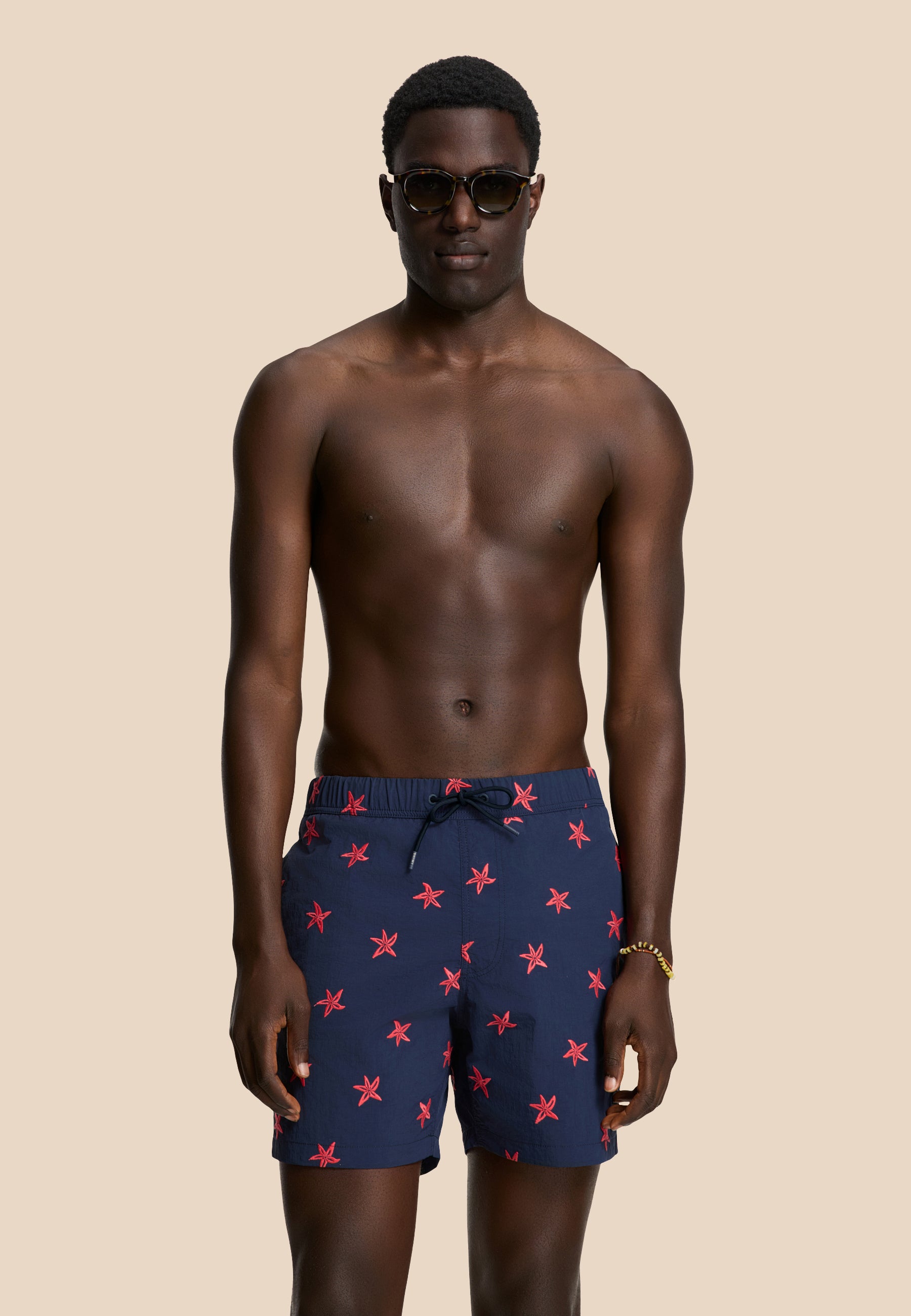 NICK QUICK DRY swim shorts starfish embro | blue navy