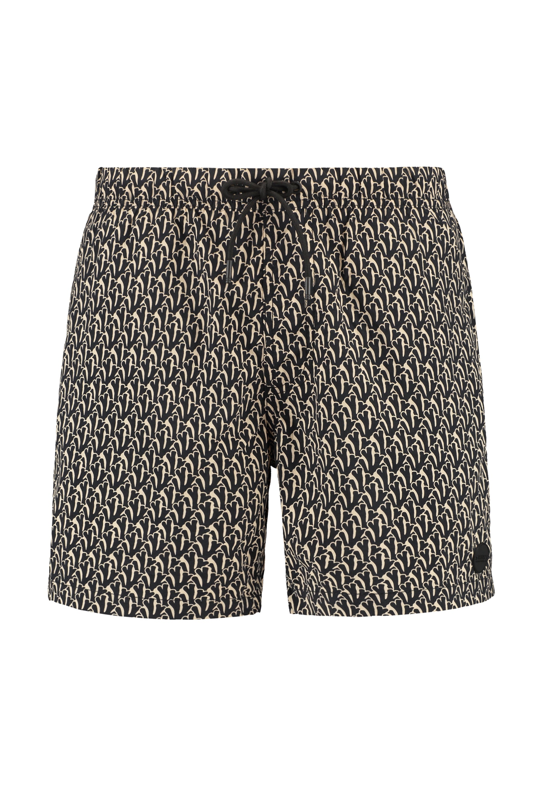 NICK QUICK DRY zwembroek wavy coral | black