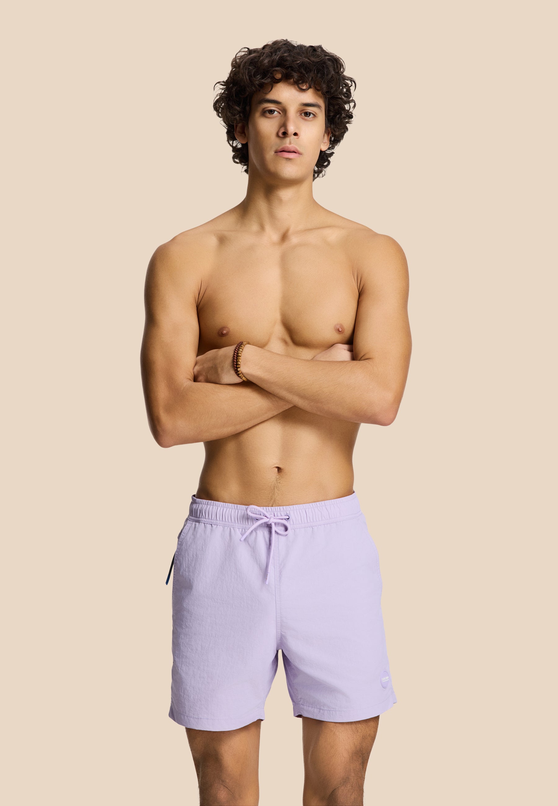 NATE QUICK DRY swim shorts solid | purple rose