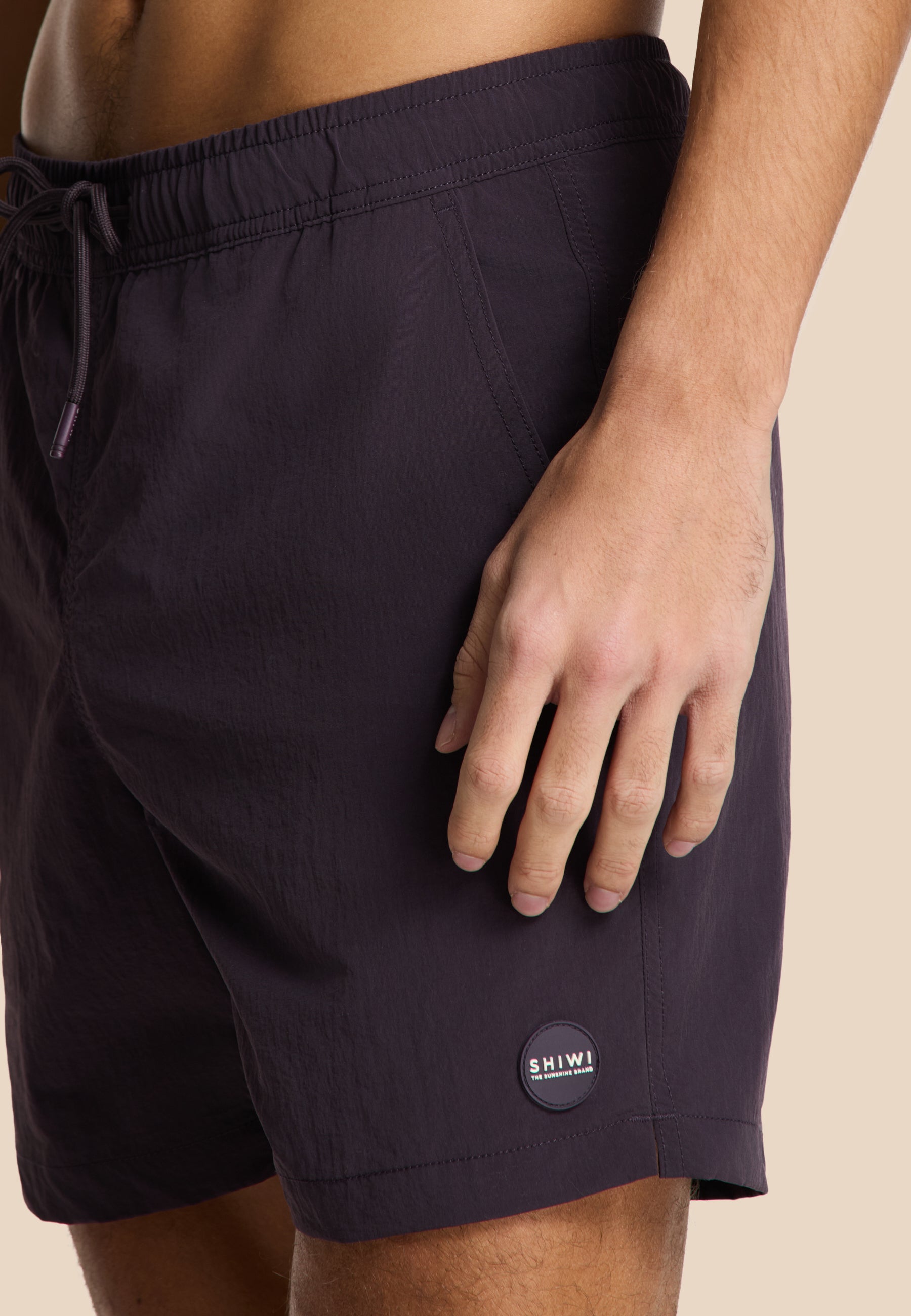 NATE QUICK DRY swim shorts solid | purple rock
