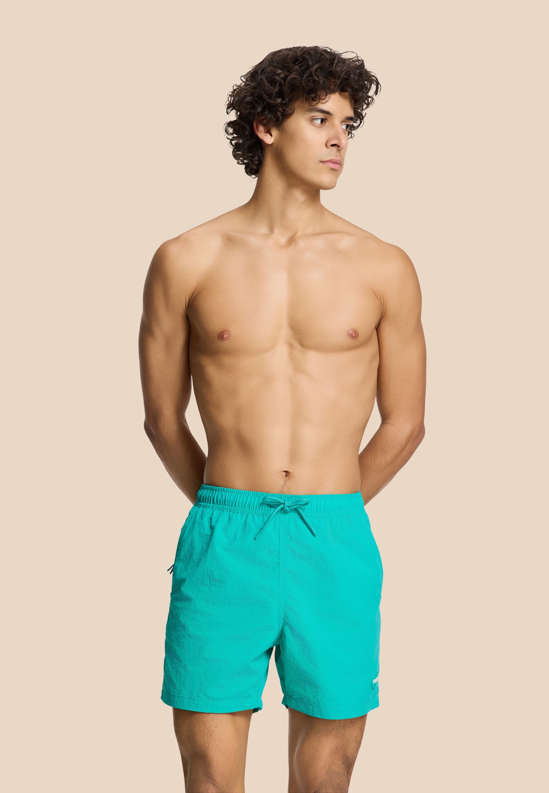NATE QUICK DRY swim shorts solid | blue lagoon