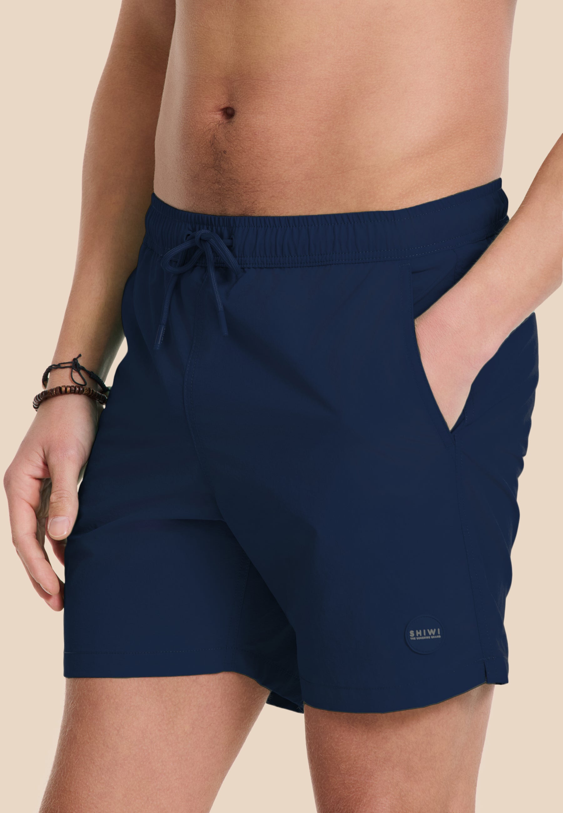 NATE QUICK DRY swim shorts solid | dark navy