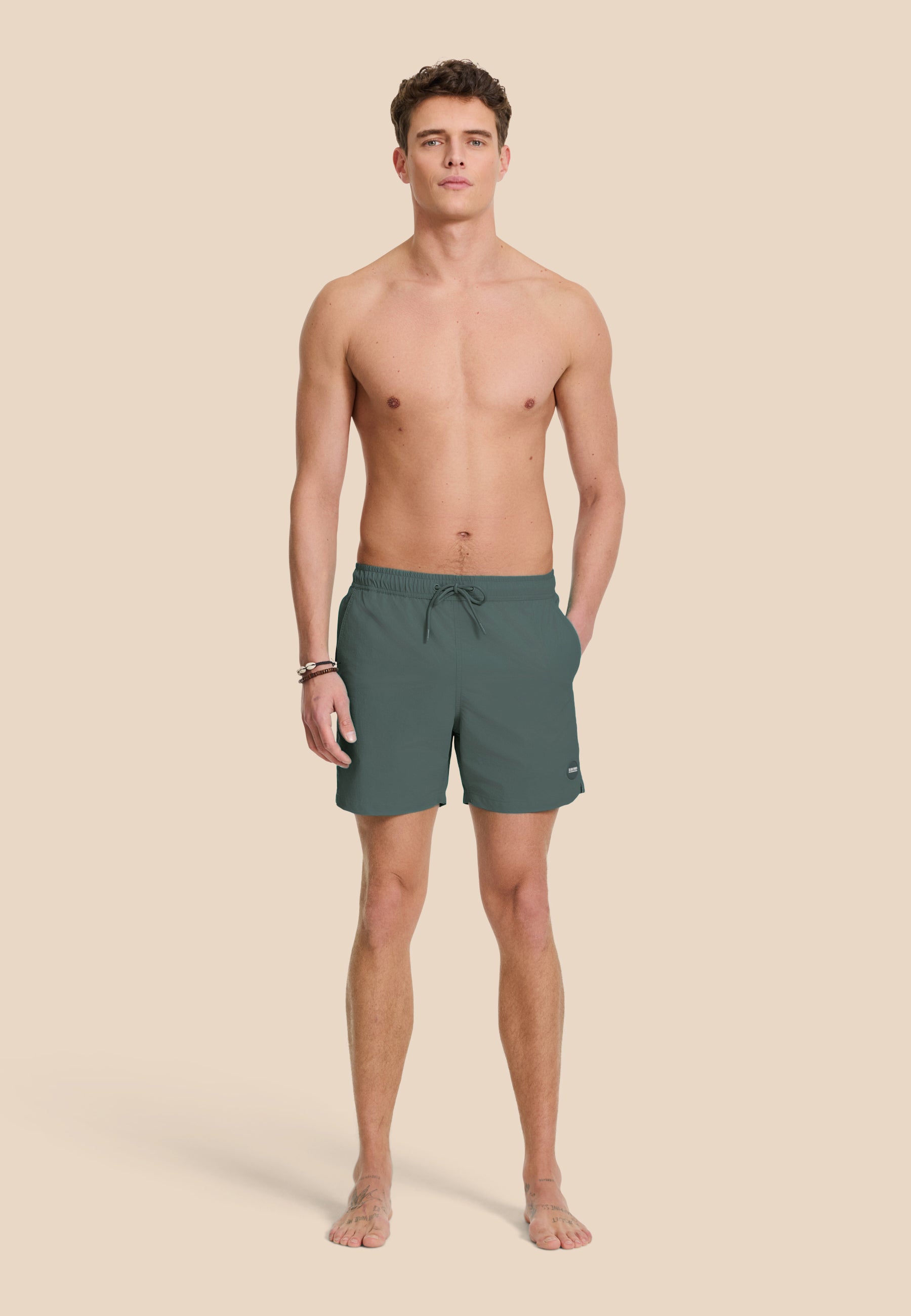 NATE QUICK DRY zwembroek | green smokey