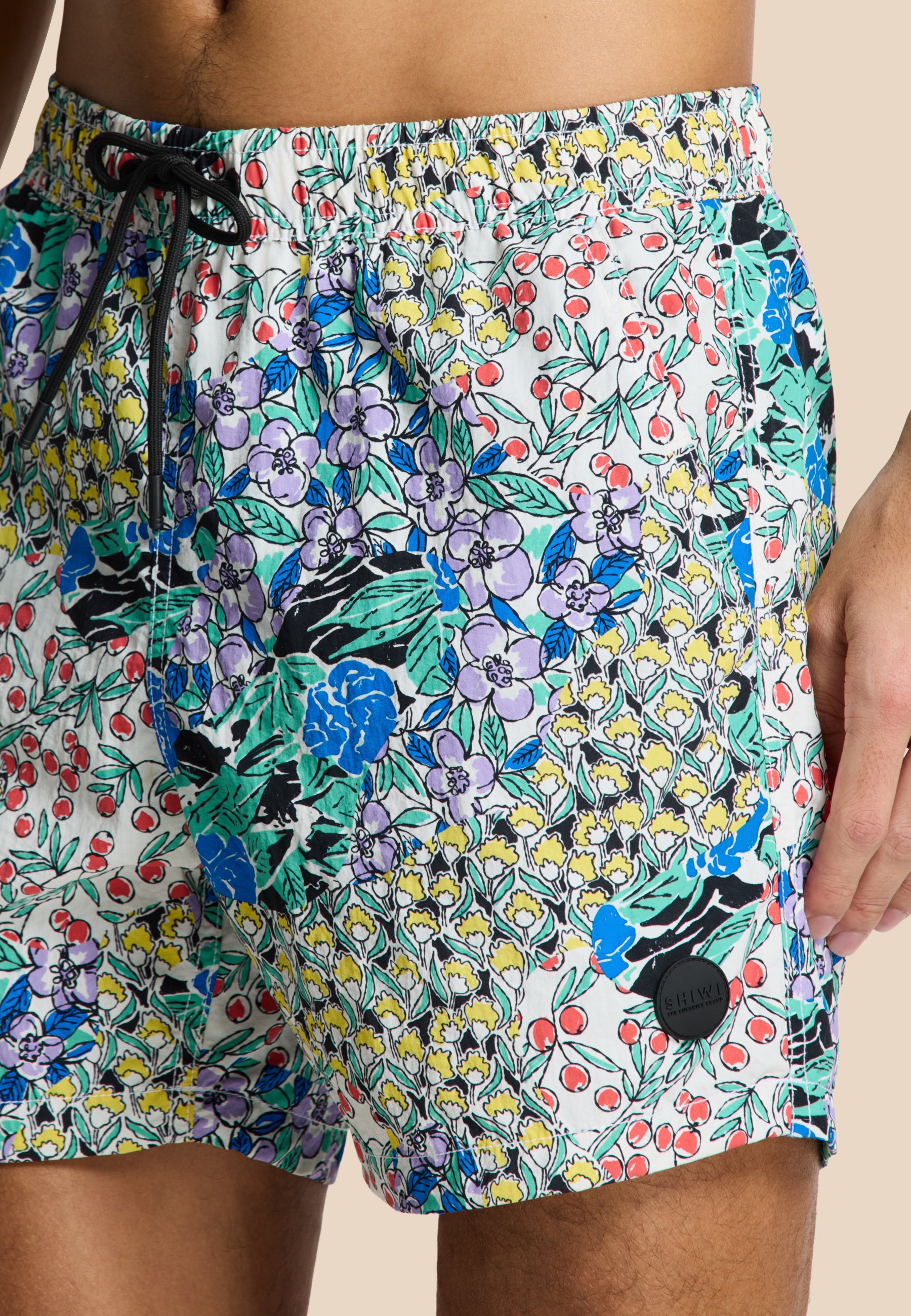 NATE QUICK DRY zwembroek artsy floral | multicolour