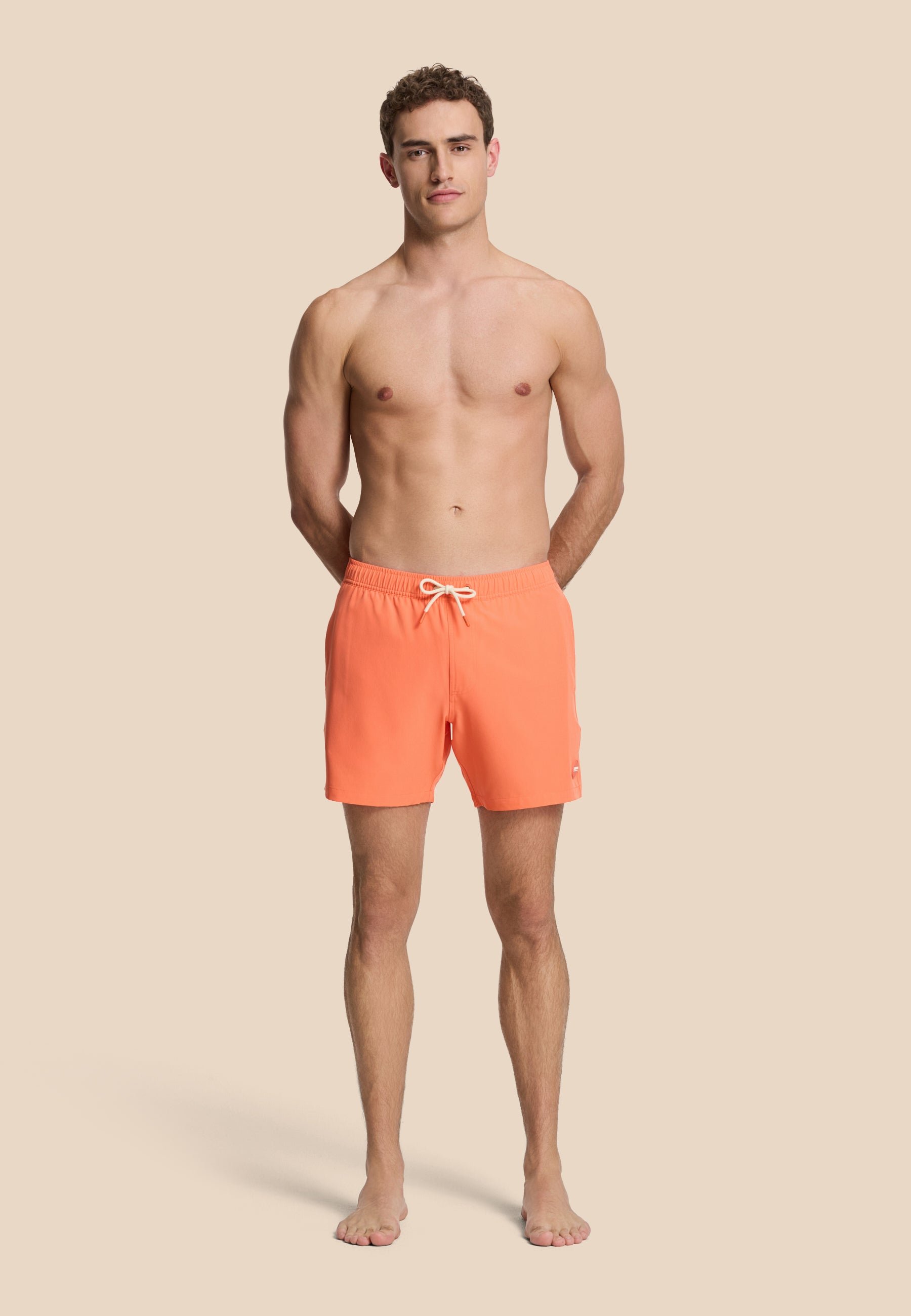 SCOTT STRETCH swim shorts solid | orange coral