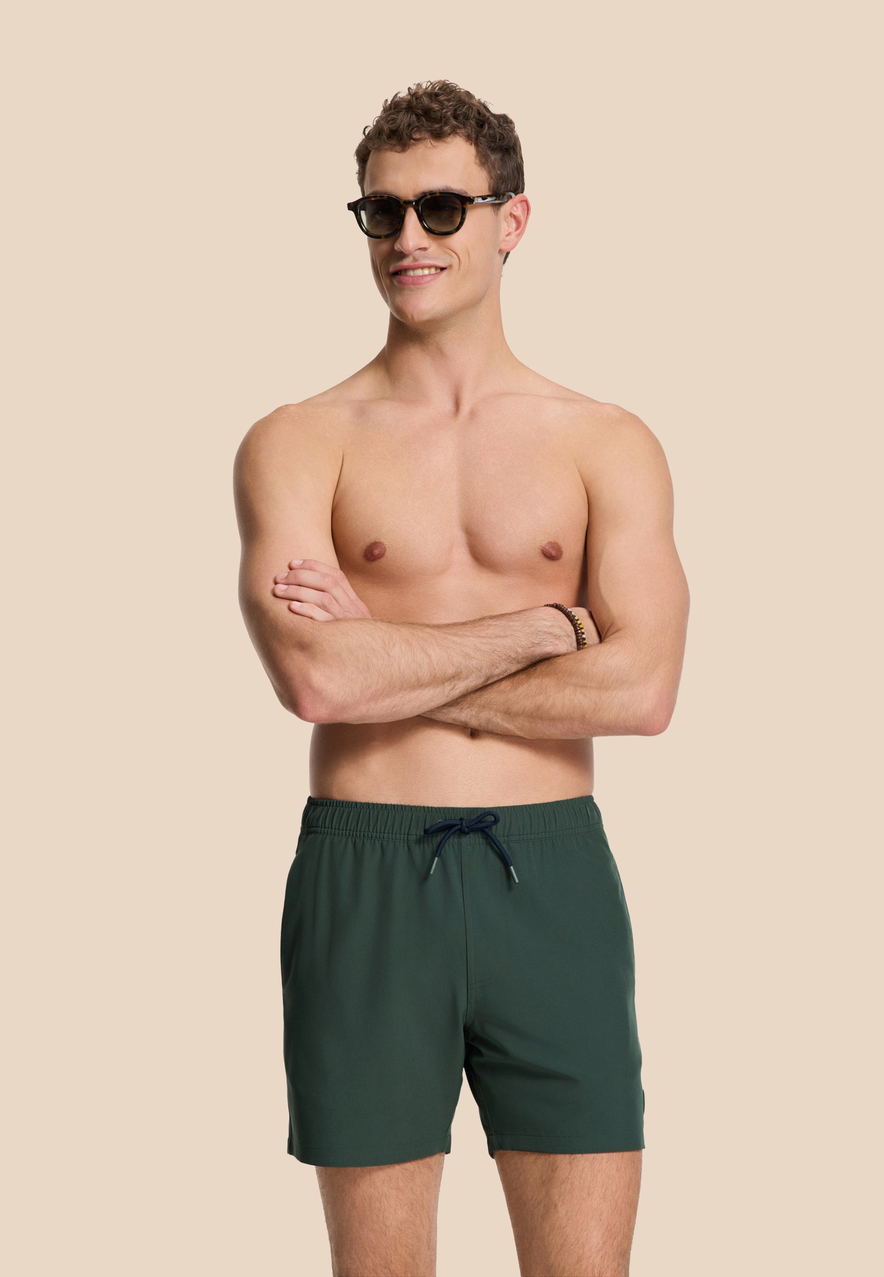 SCOTT STRETCH swim shorts solid | green leaf