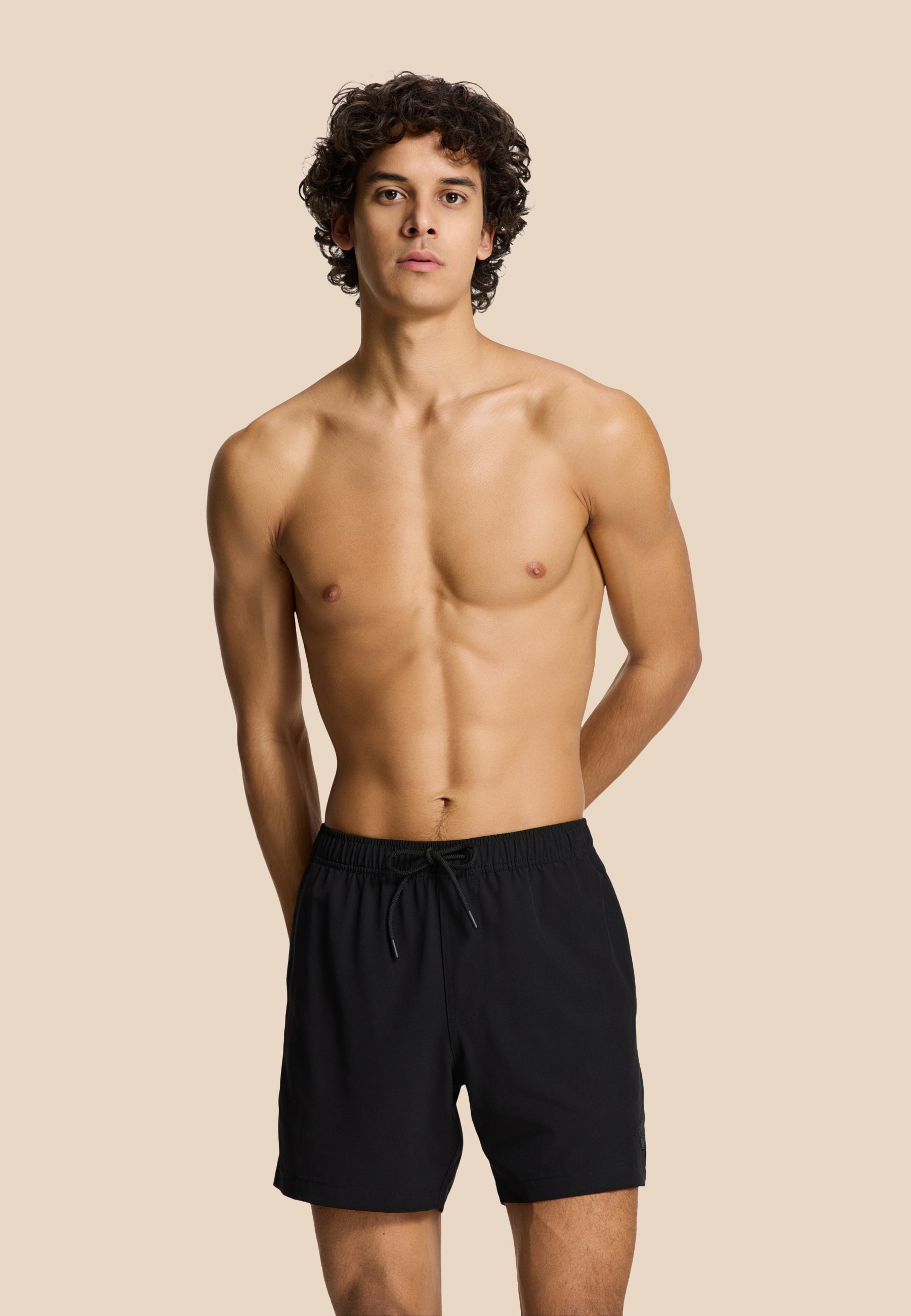 SCOTT STRETCH swim shorts solid black