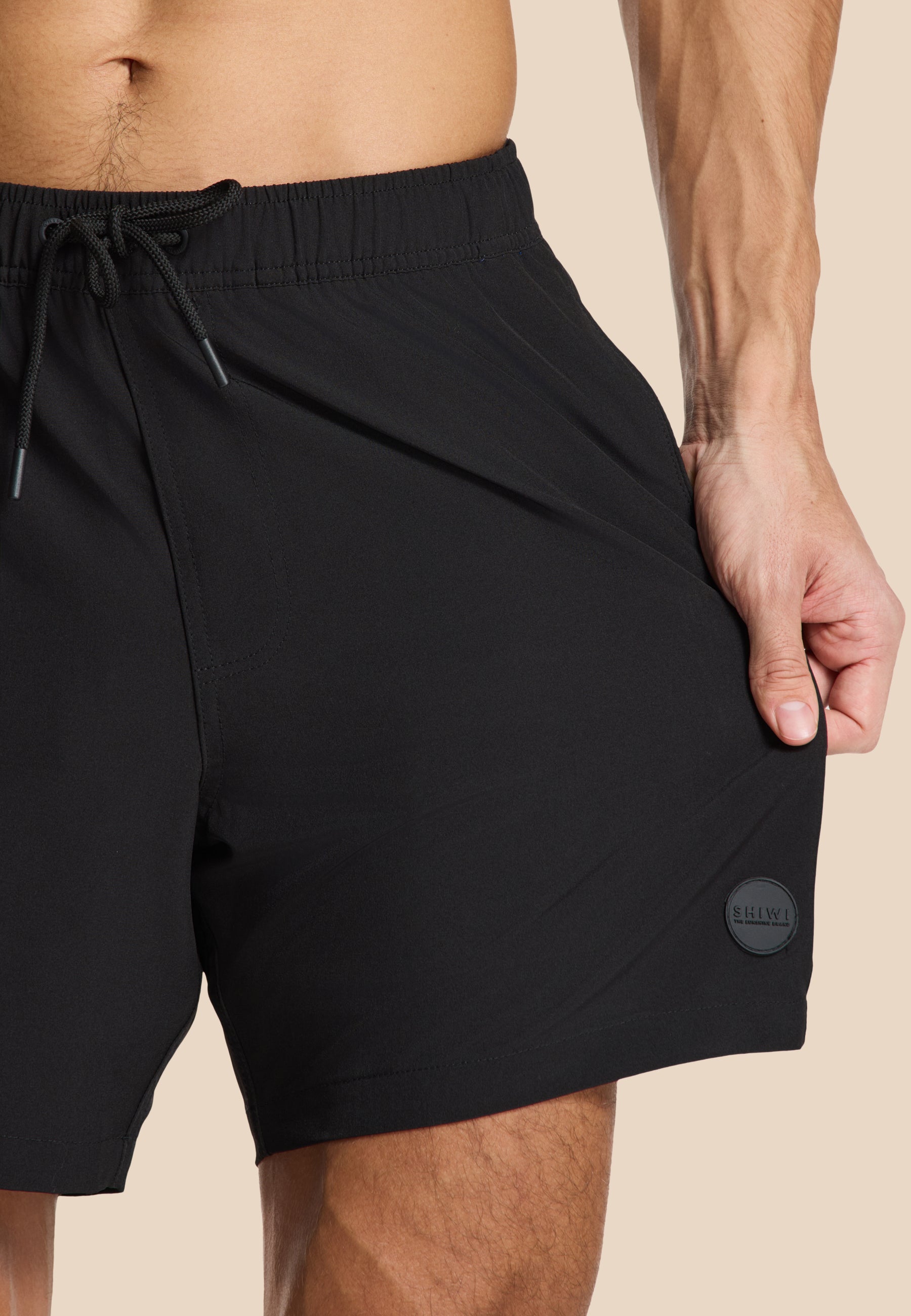 SCOTT STRETCH swim shorts solid | black - Shiwi
