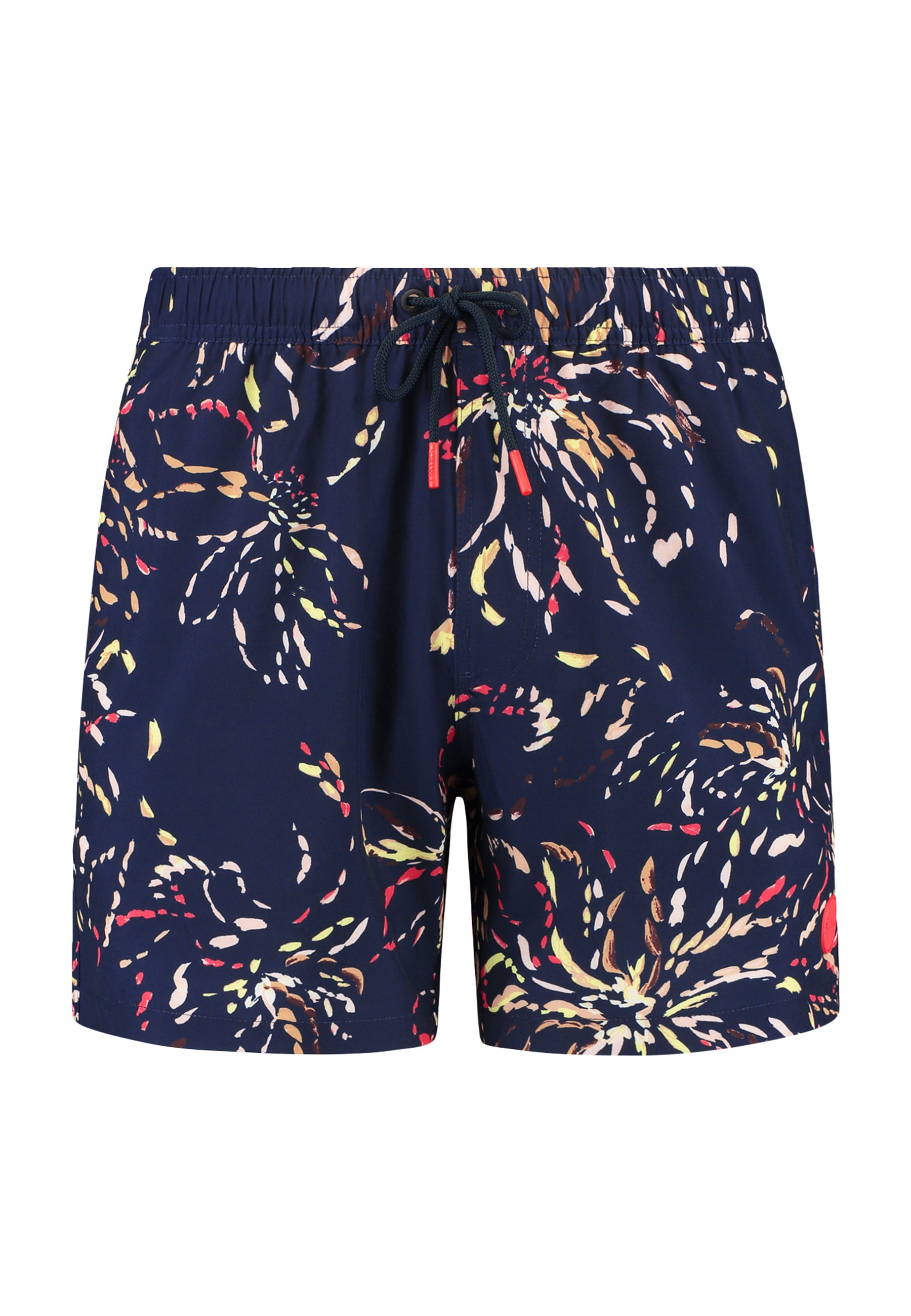 SCOTT STRETCH zwembroek painted flower | blue navy