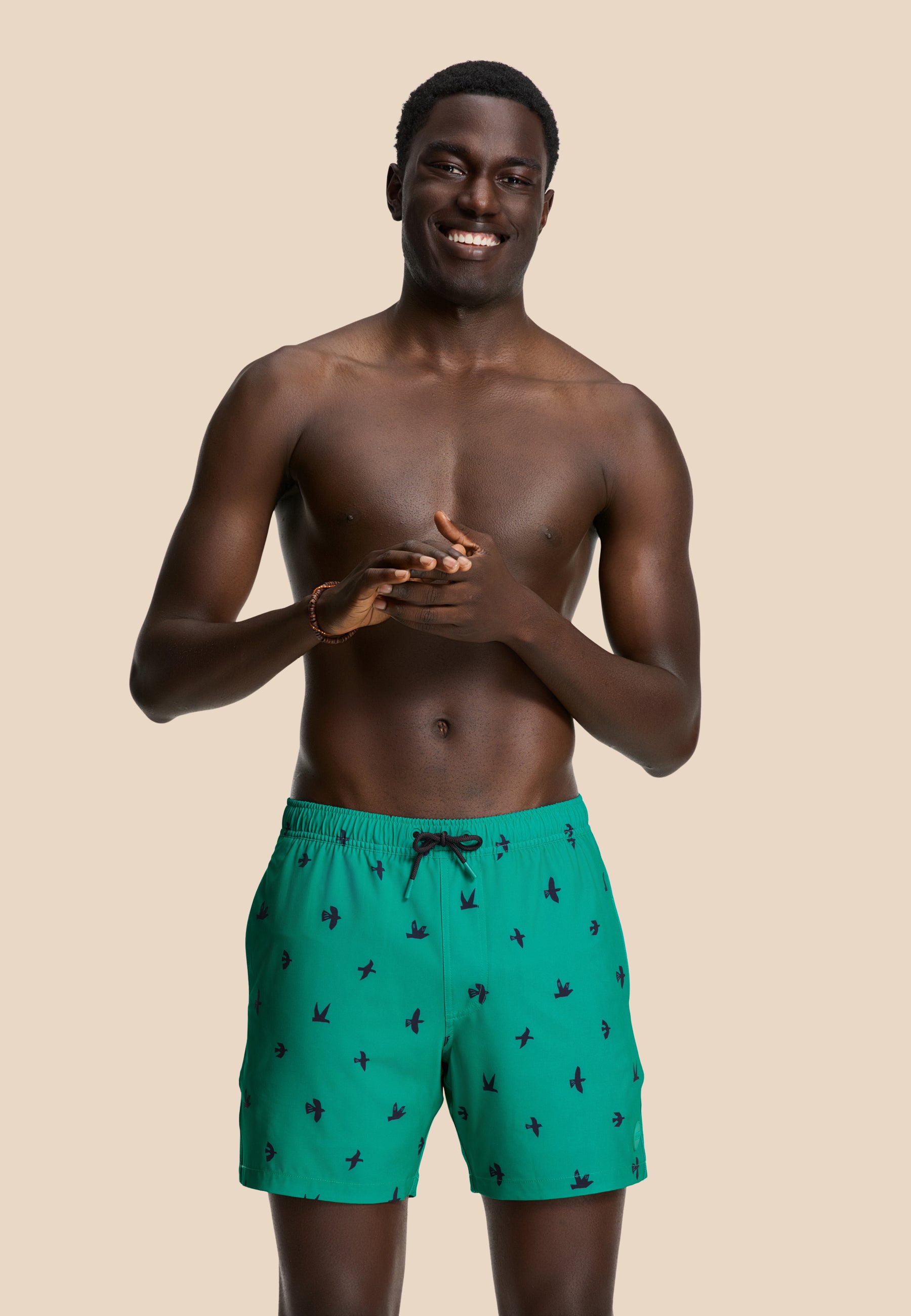 SCOTT STRETCH zwembroek mini birds | blue lagoon