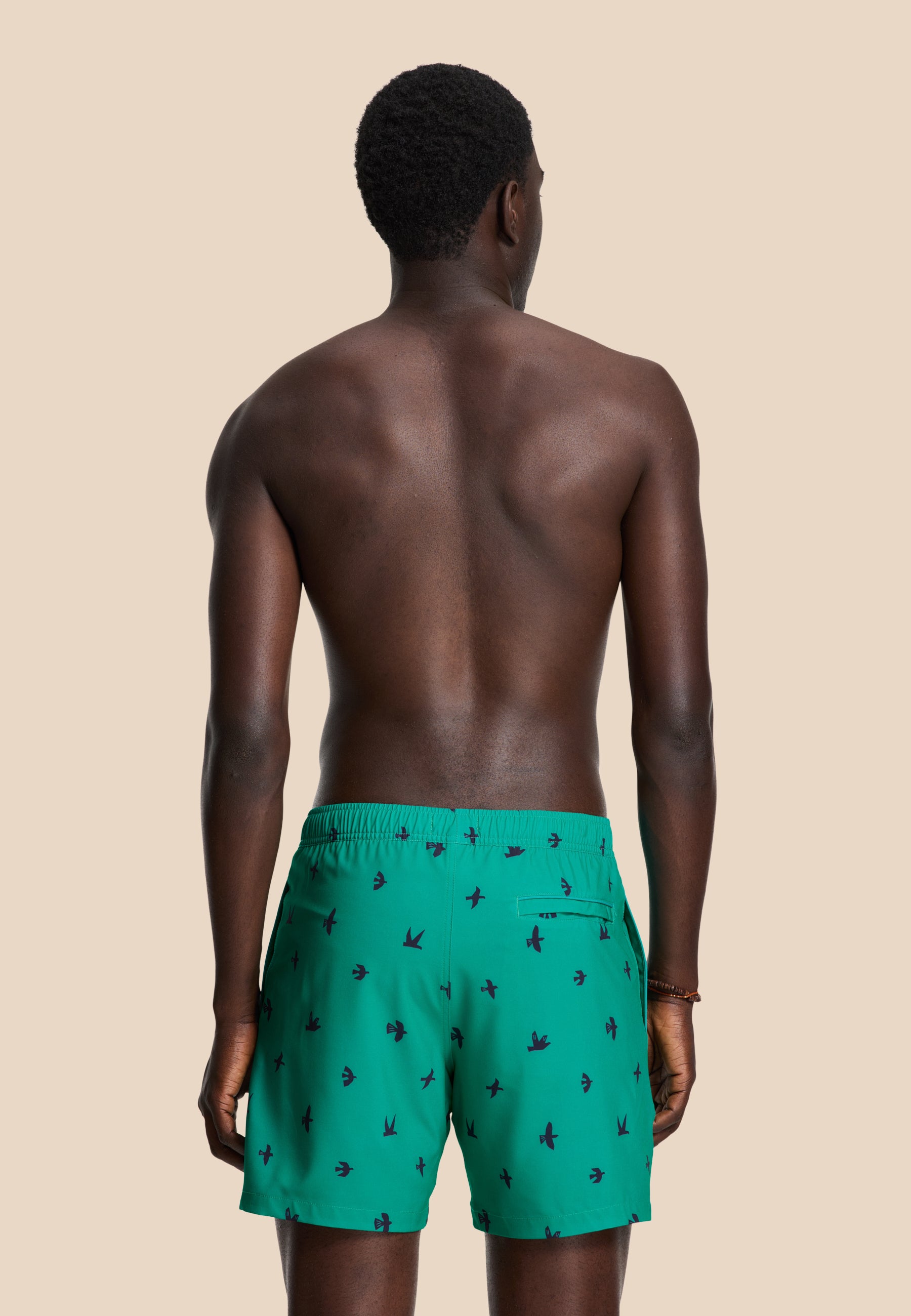 SCOTT STRETCH zwembroek mini birds | blue lagoon