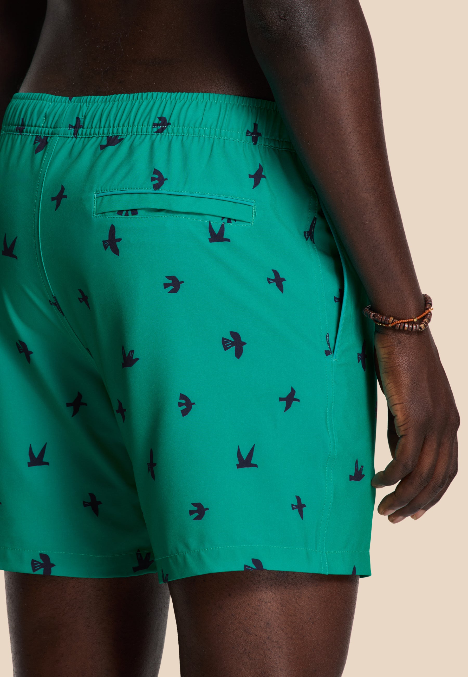 SCOTT STRETCH zwembroek mini birds | blue lagoon