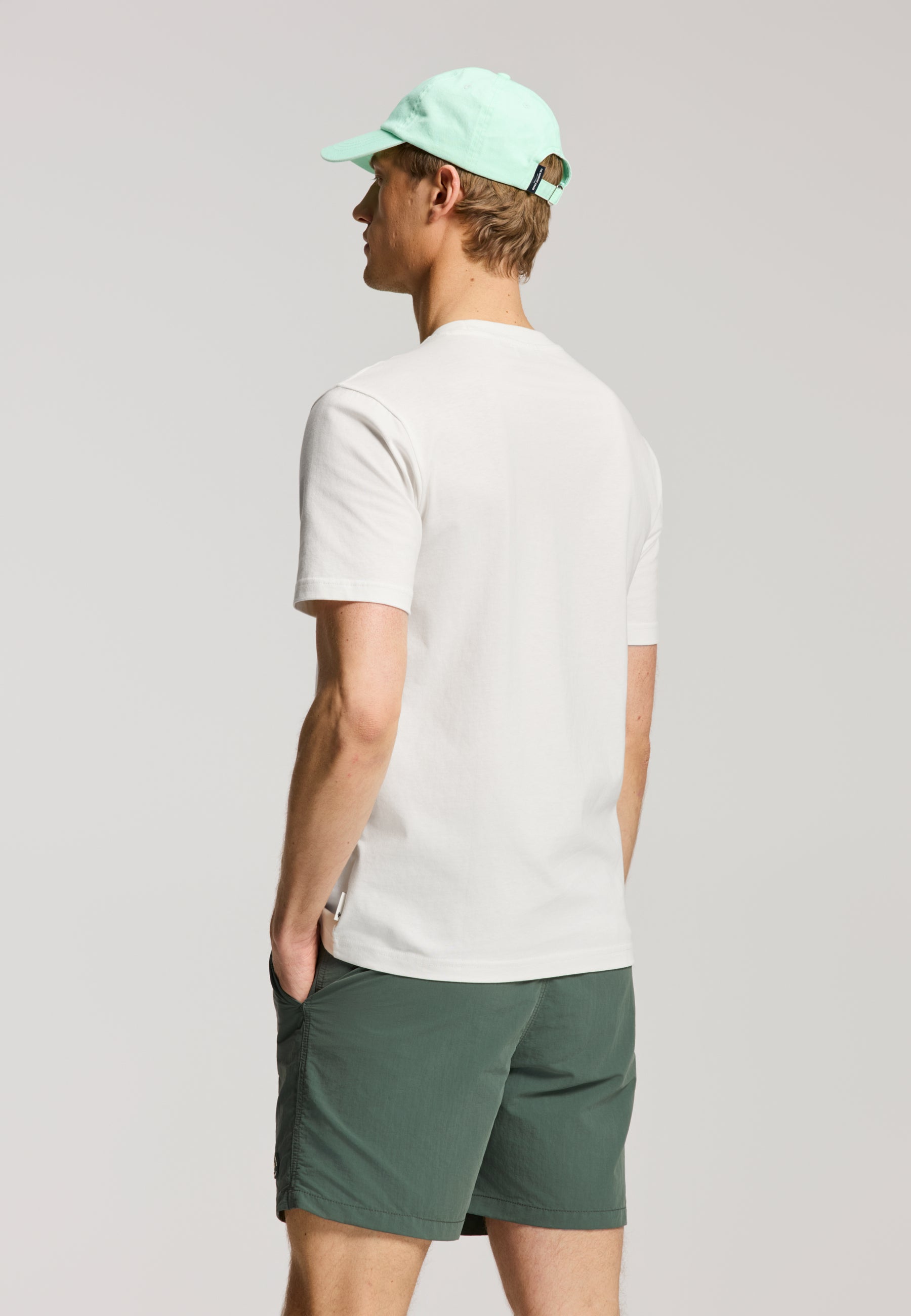 LIAM regular fit painted coral t-shirt | white