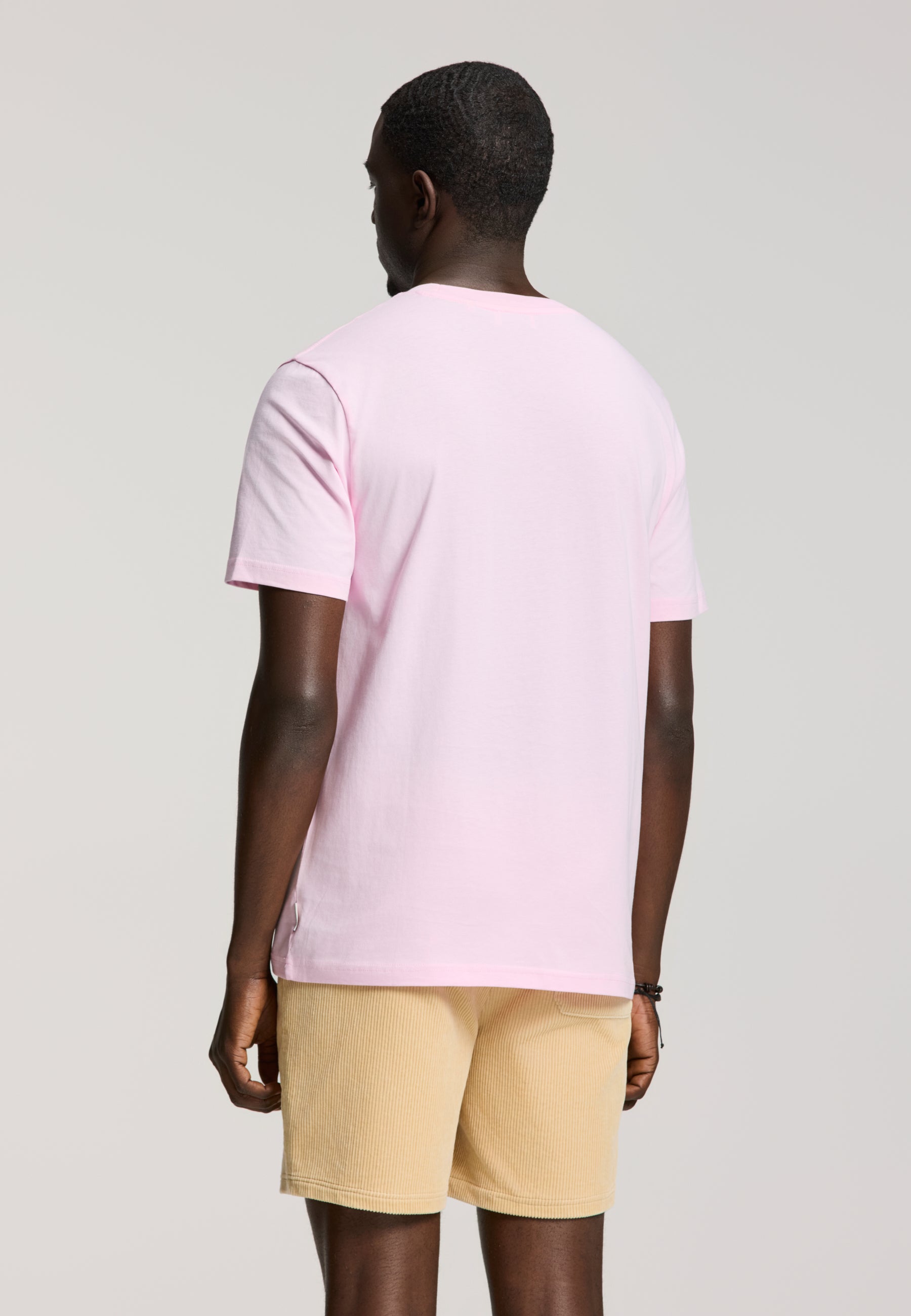 LIAM regular fit painted coral t-shirt | pink smoke