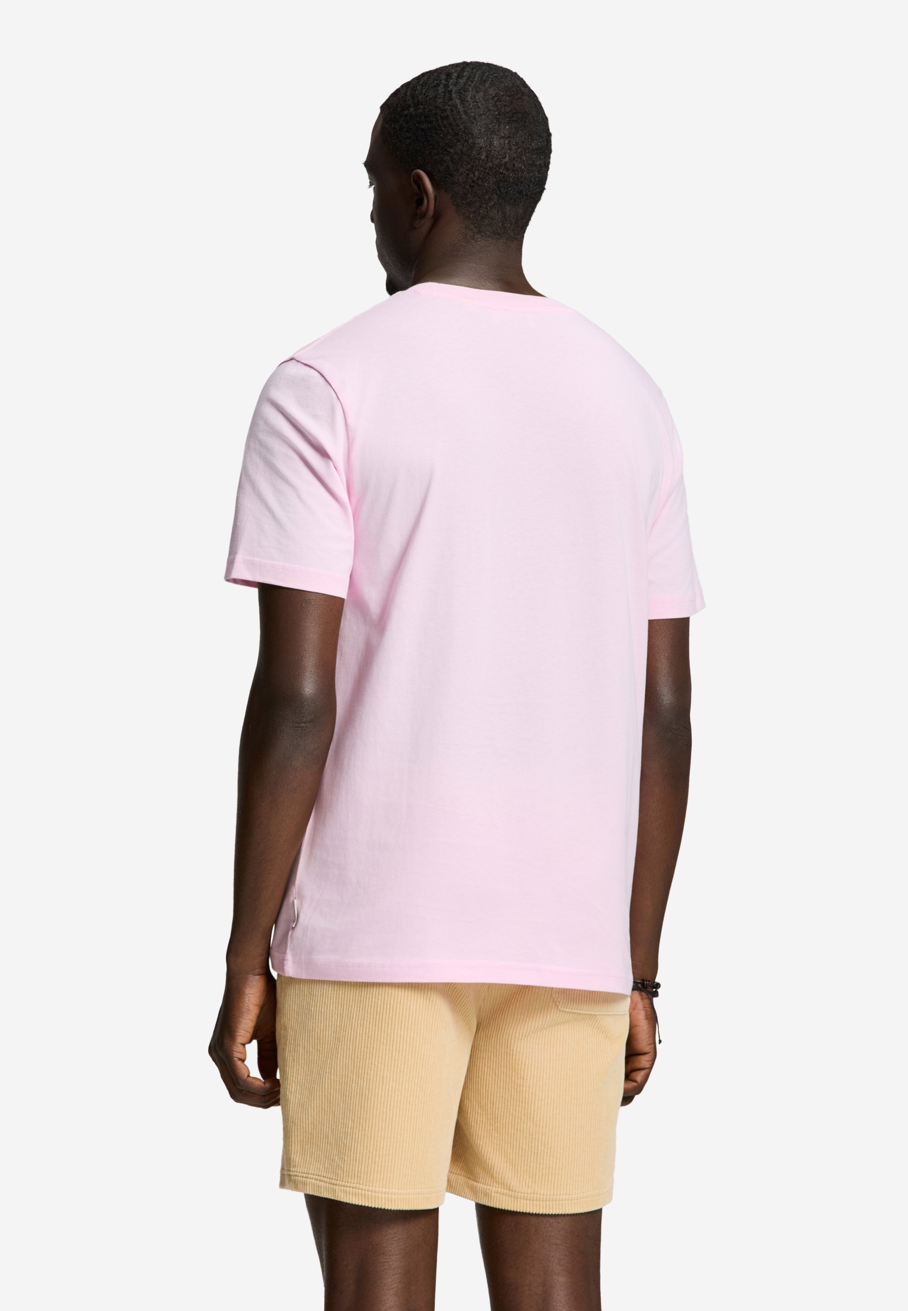 LIAM regular fit painted coral t-shirt | pink smoke - Shiwi