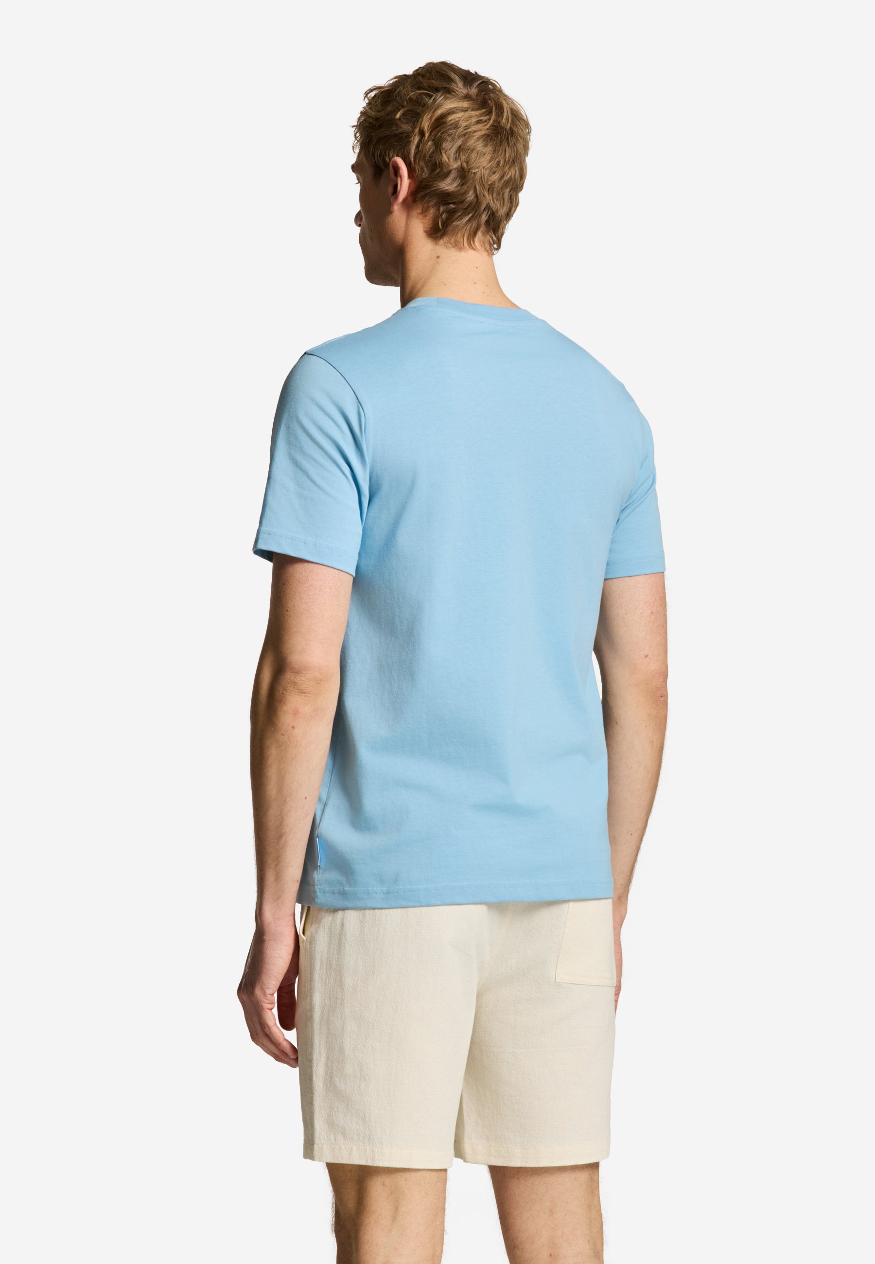 LIAM regular fit painted coral t-shirt | blue harbor - Shiwi