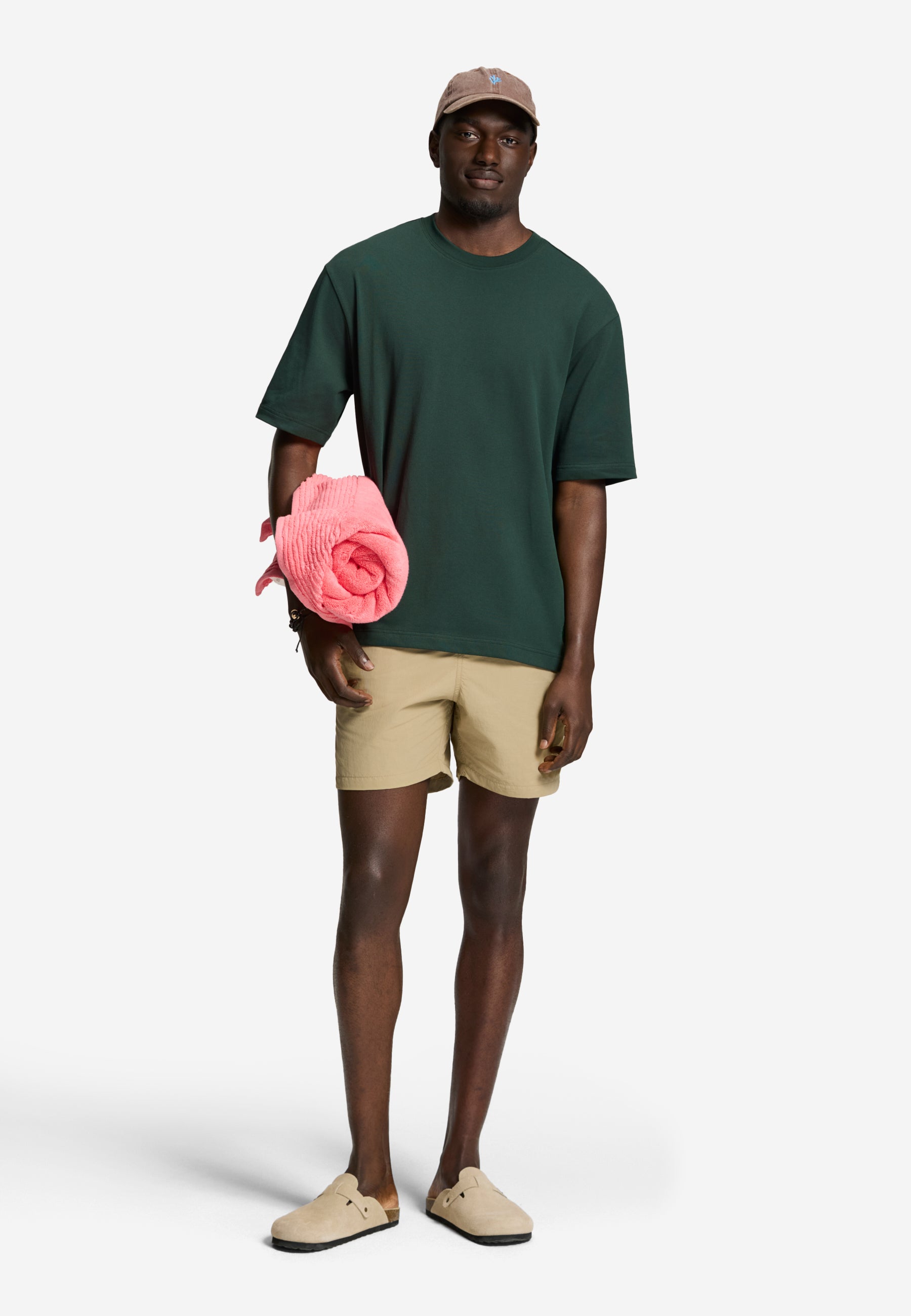 FINN relaxed fit pique t-shirt | green leaf
