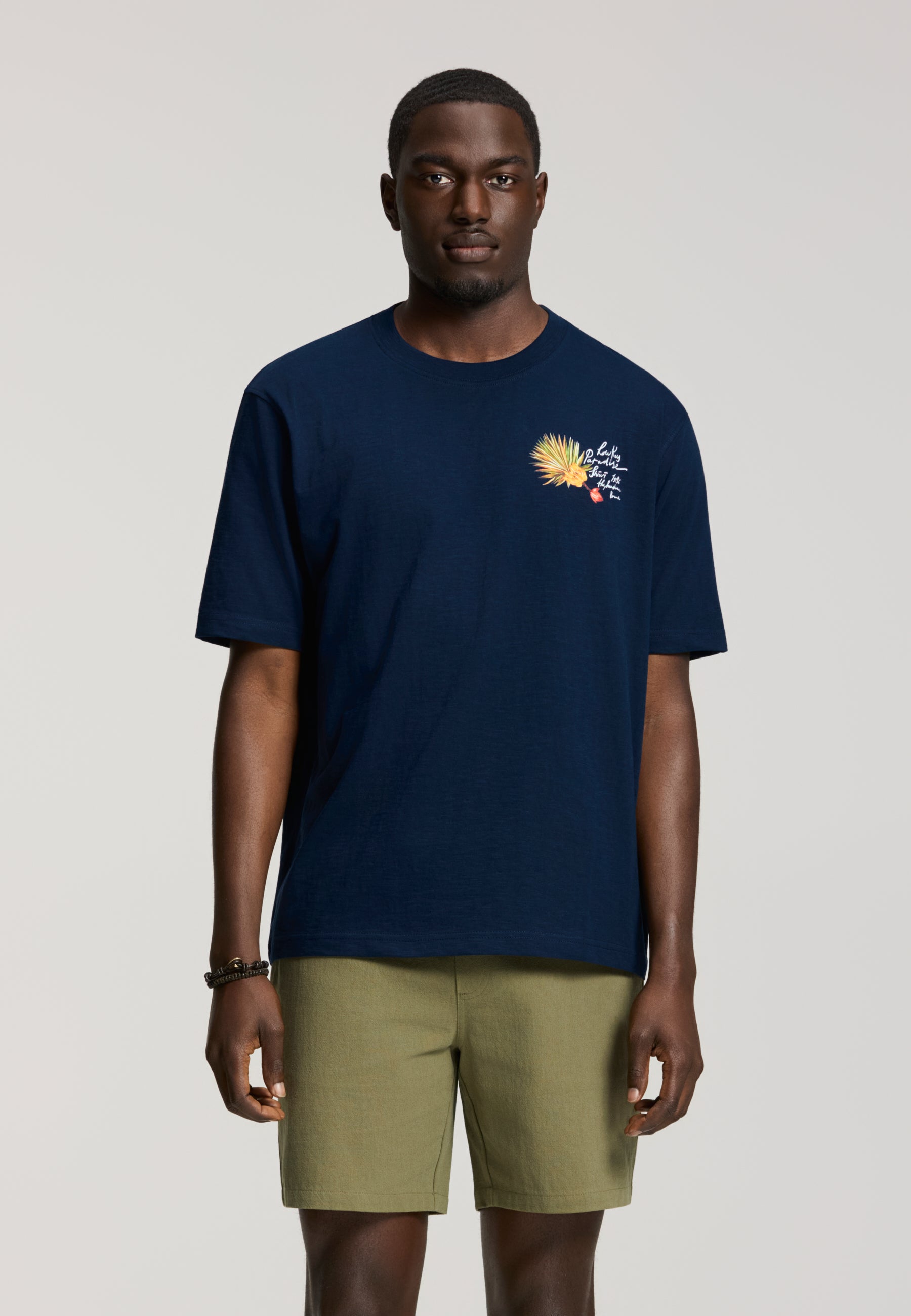 FINN relaxed fit banana breeze t-shirt | blue dark navy