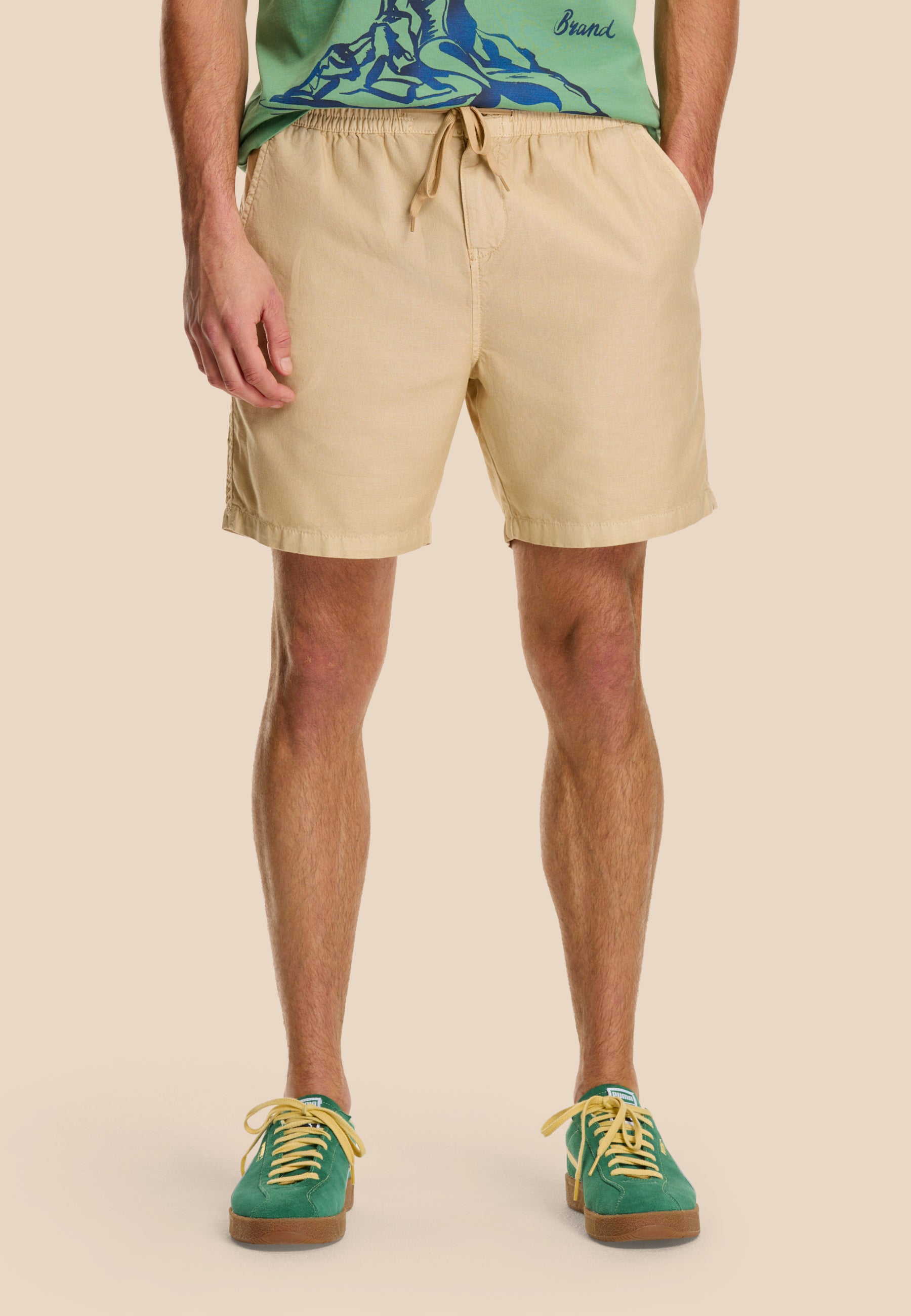 LEWIS linen shorts | beige