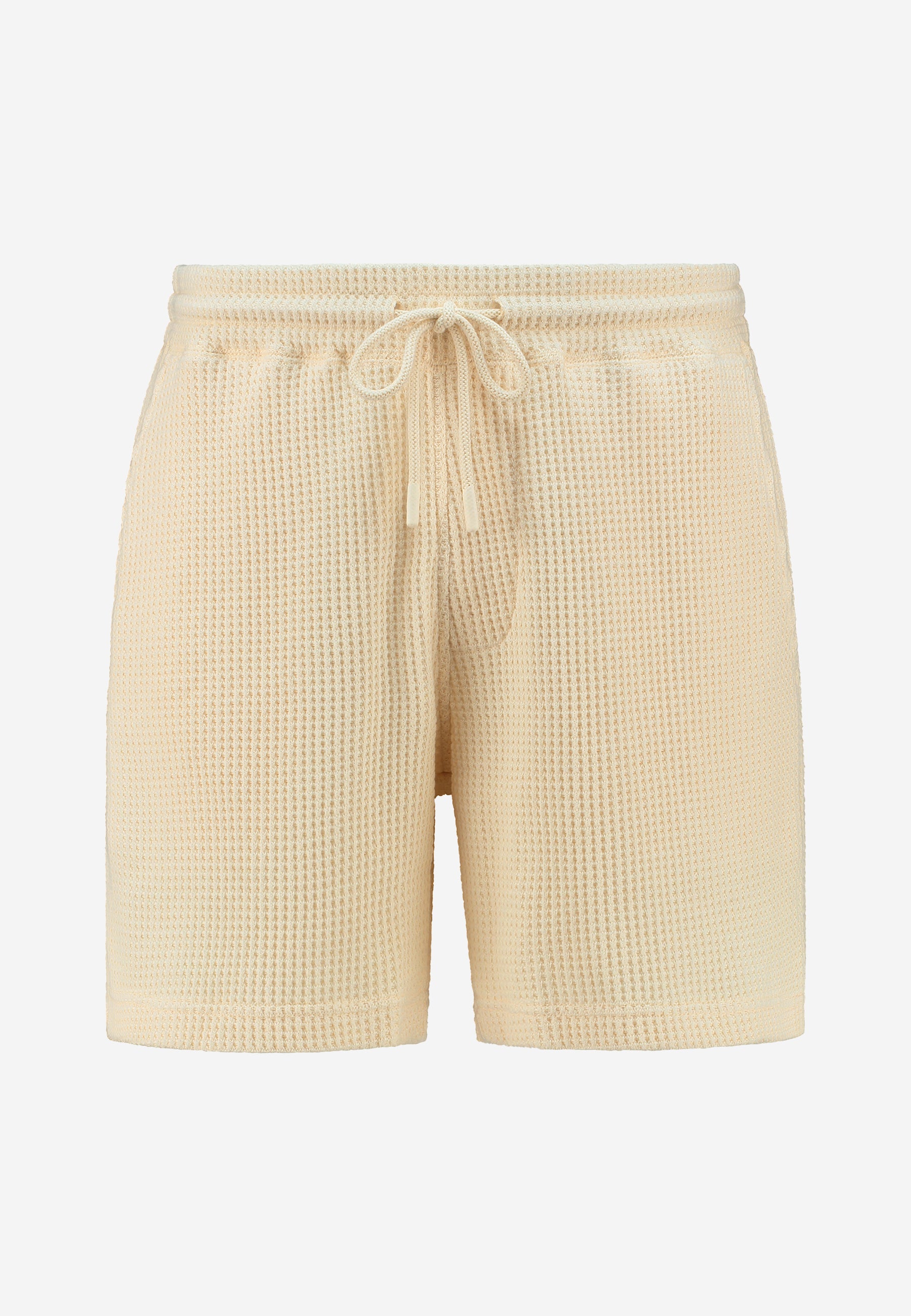 OSCAR korte broek met wafelstructuur | light beige