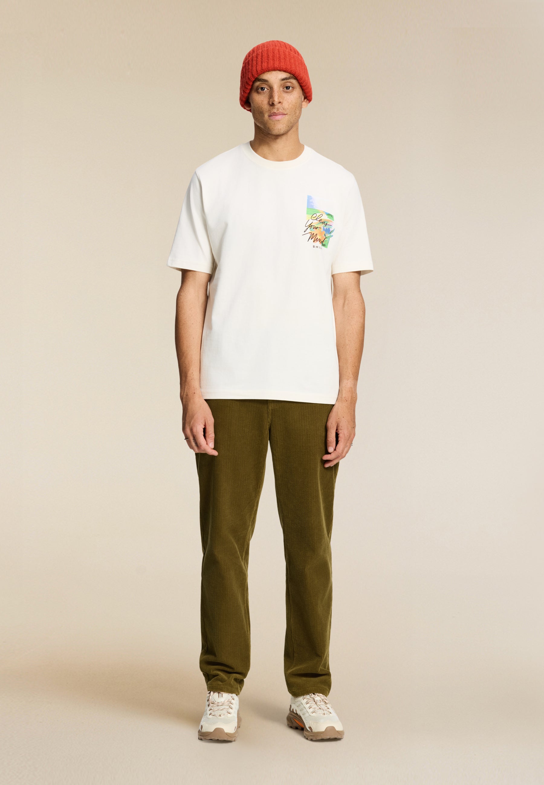 FINN relaxed fit landscape t-shirt | white