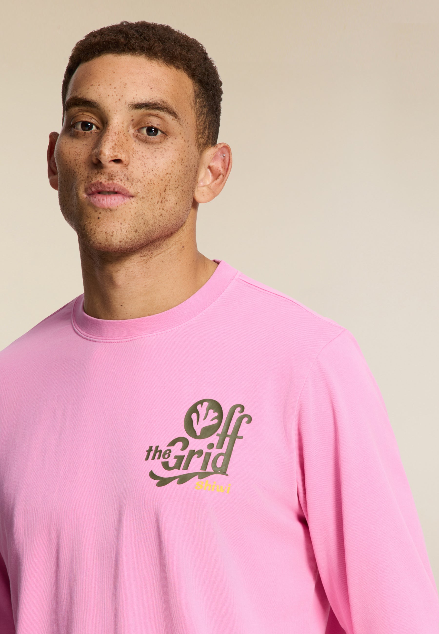 JUDE regular fit off the grid longsleeve | pink dusk