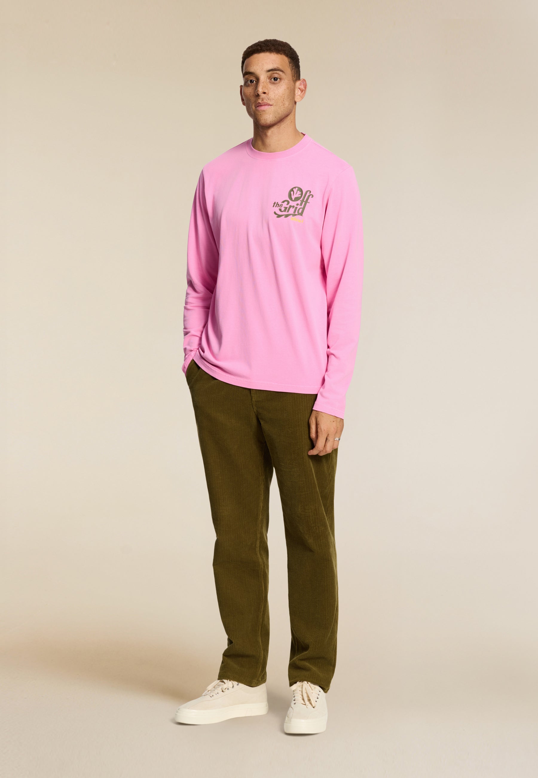 JUDE regular fit off the grid longsleeve | pink dusk