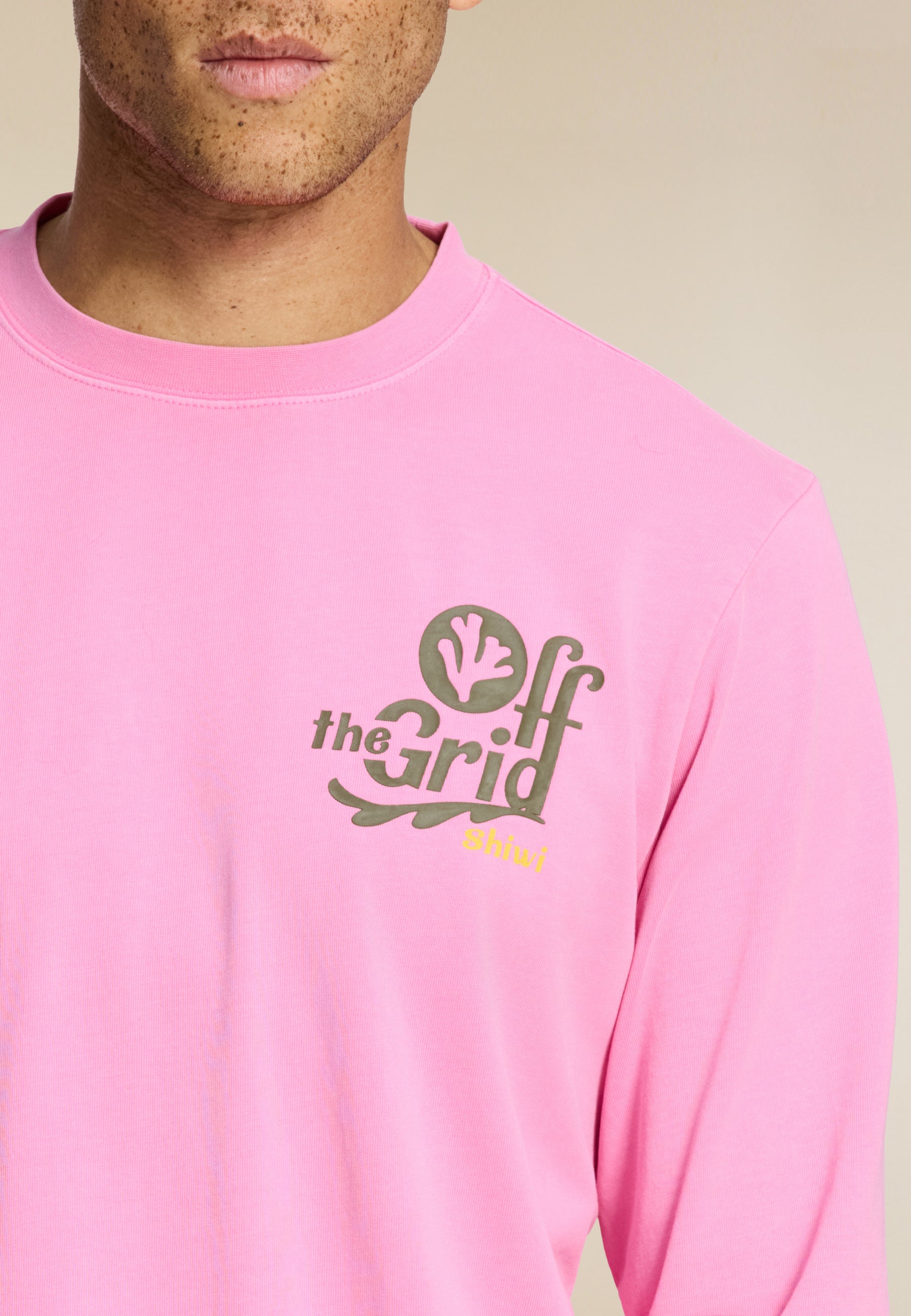JUDE regular fit off the grid longsleeve | pink dusk