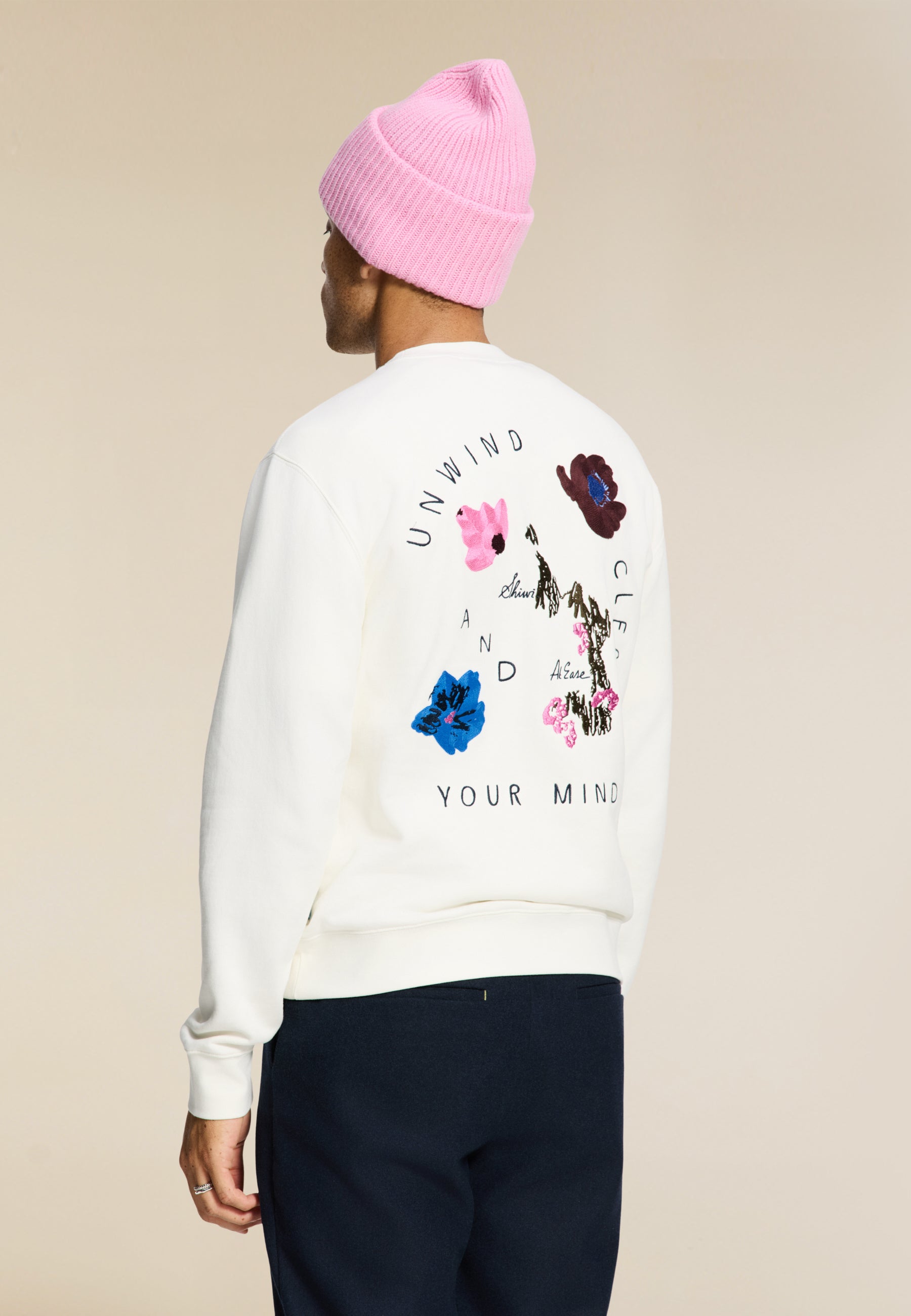 DAN regular fit shiwi unwind sweater | white