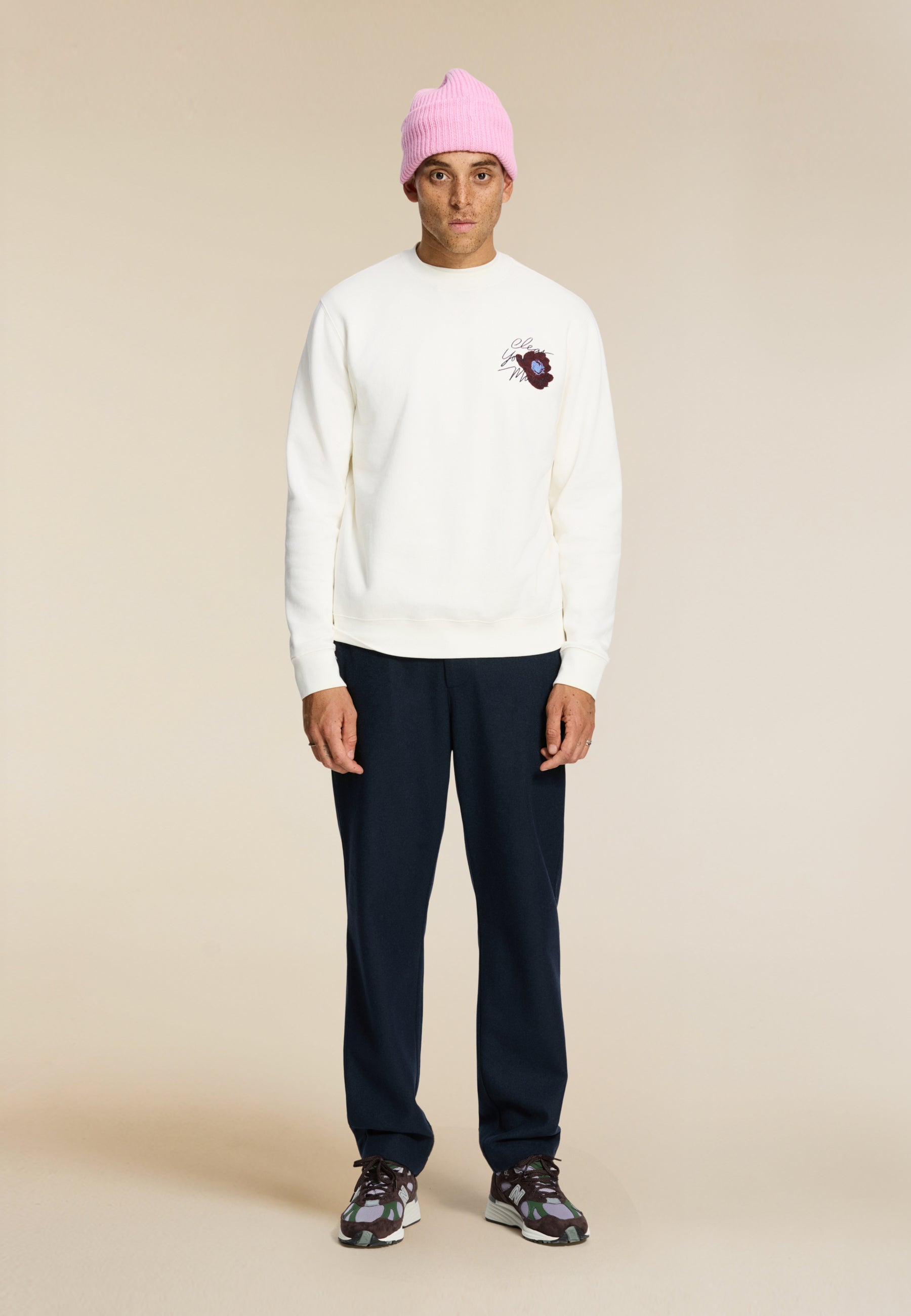 DAN regular fit shiwi unwind sweater | white