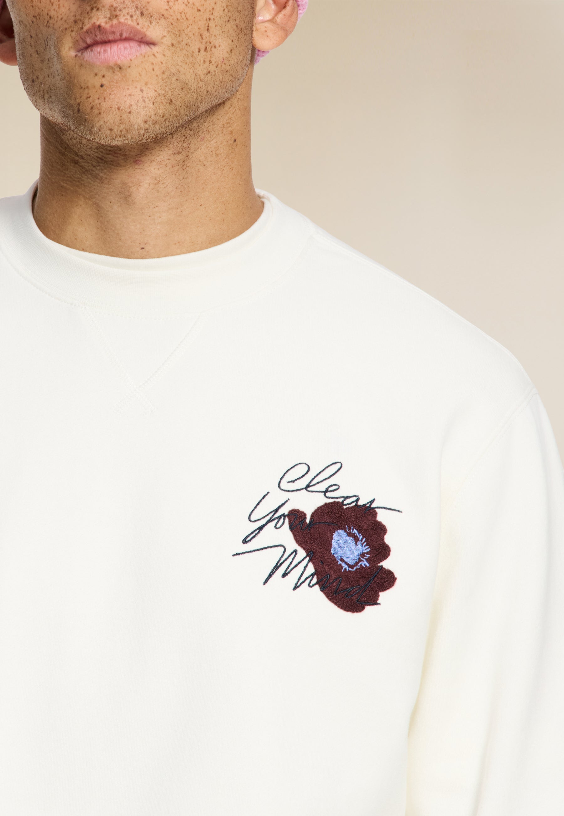 DAN regular fit shiwi unwind sweater | white