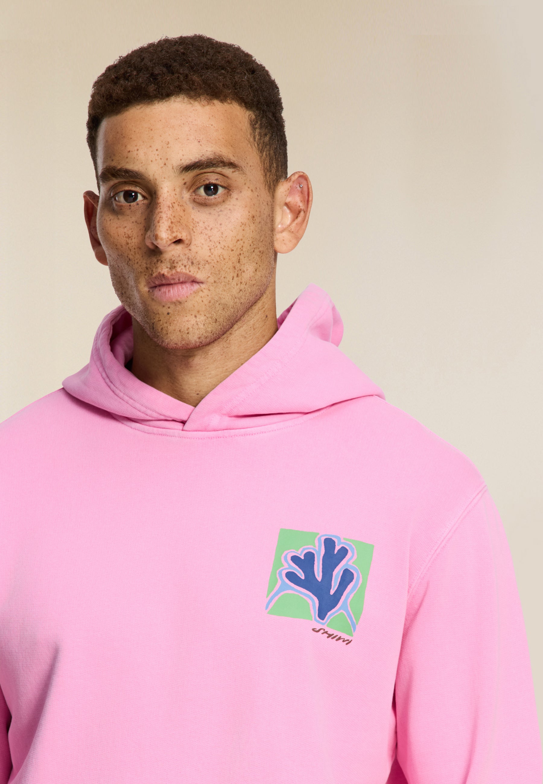 LEO regular fit slow pace hoodie | pink dusk