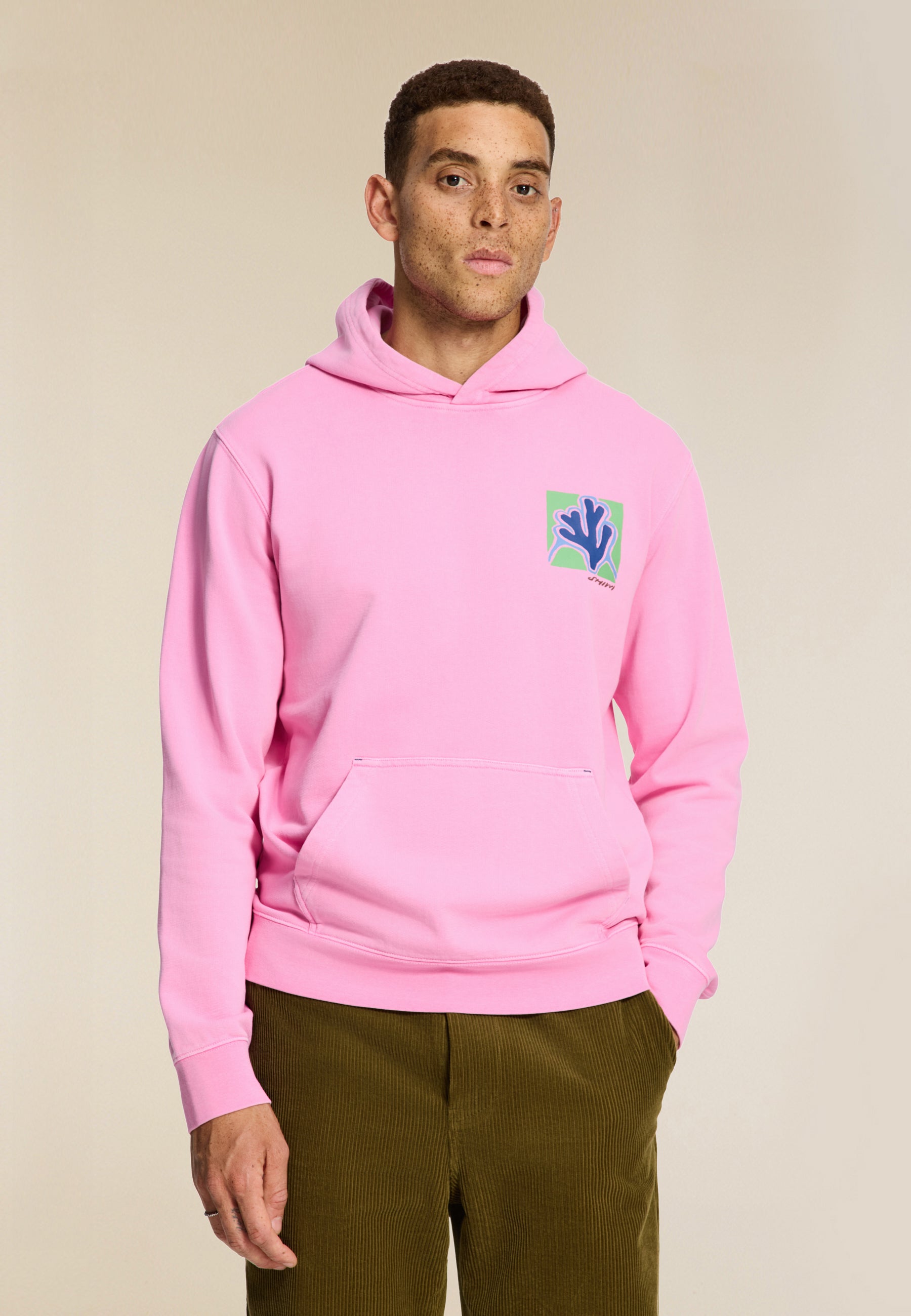 LEO regular fit slow pace hoodie | pink dusk