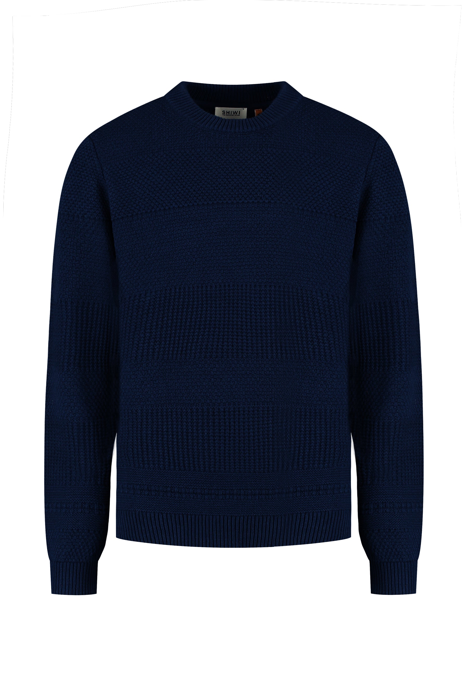 PERRY regular fit structured pullover | dark navy