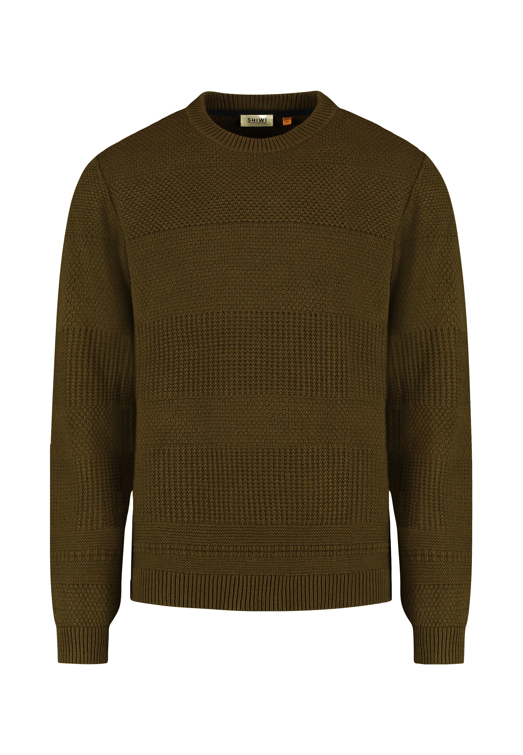 PERRY regular fit structured pullover | green olive