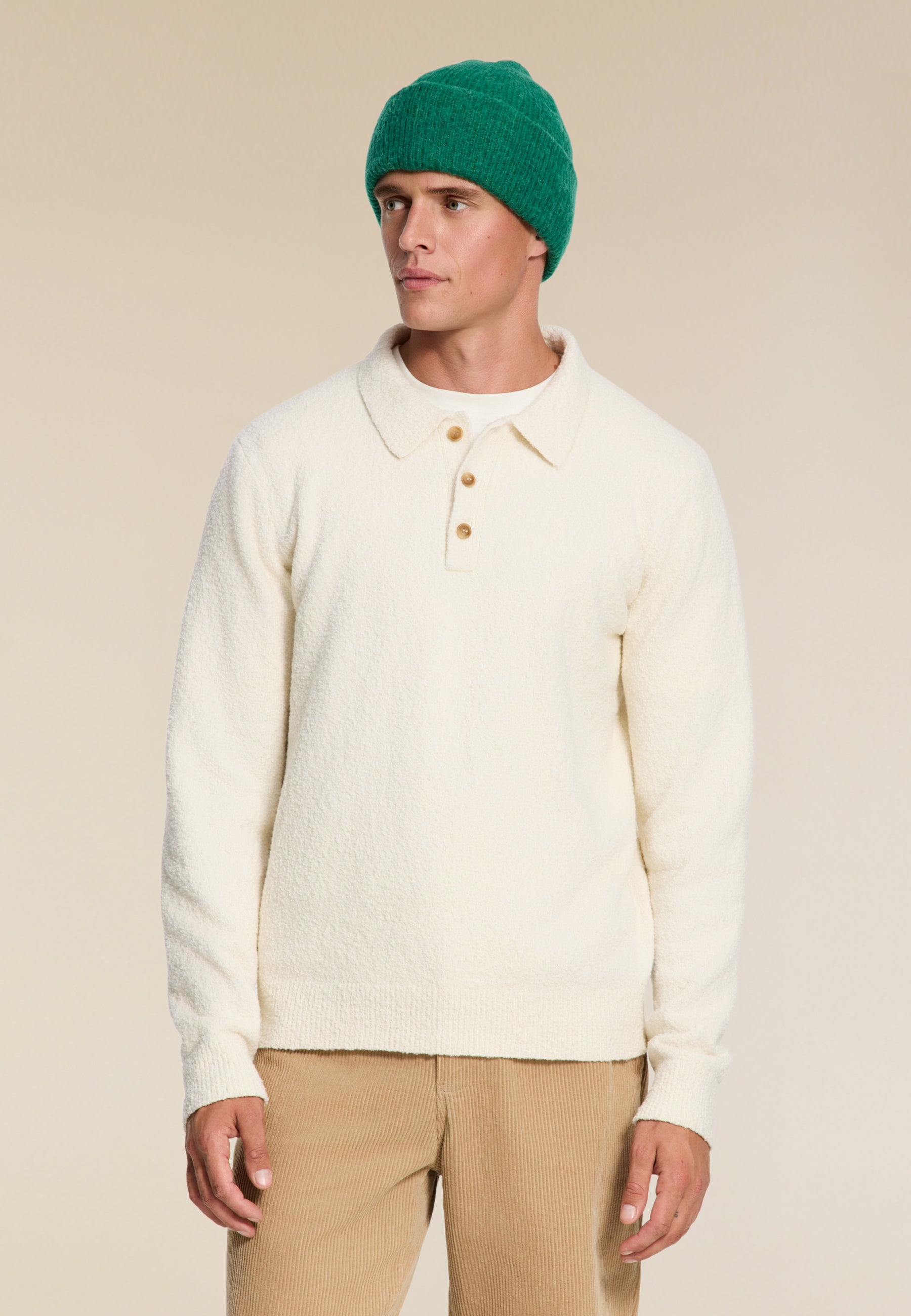 PENN regular fit boucle polo | white