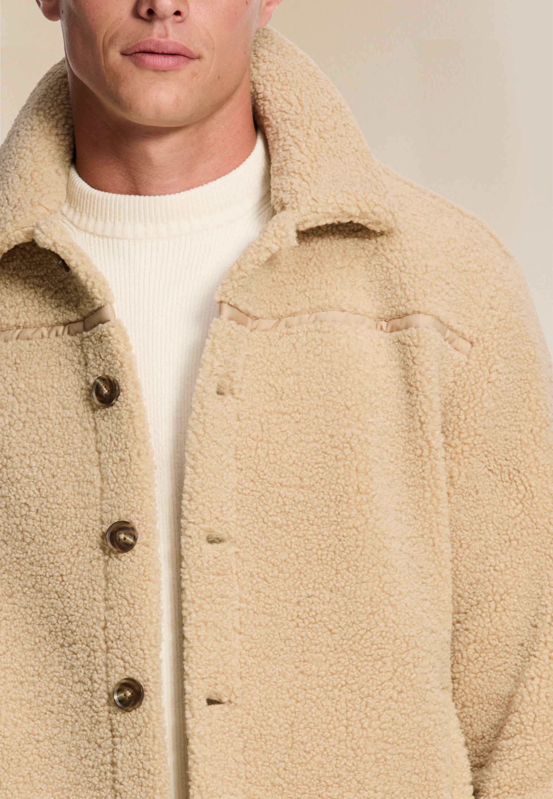 SYD teddy jacket | beige