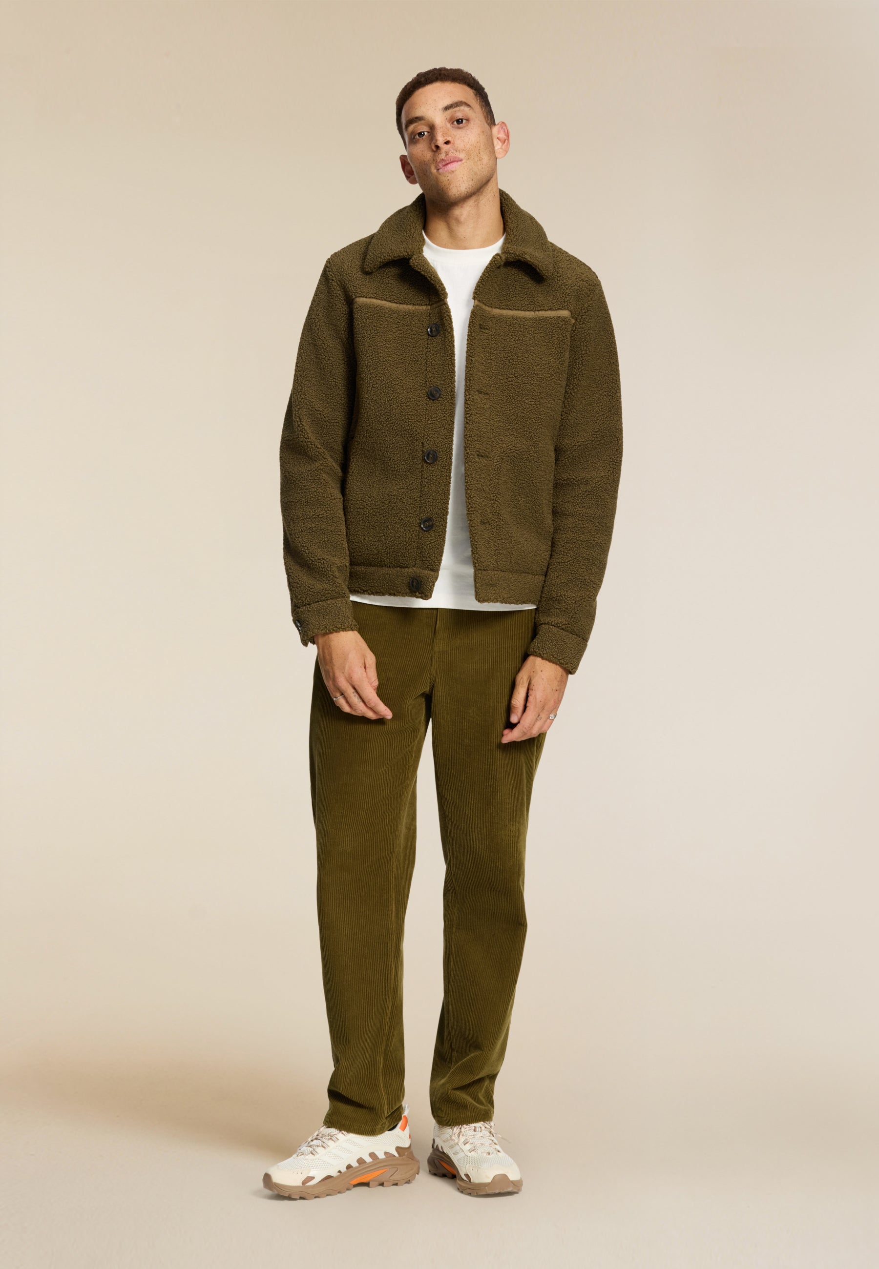 SYD teddy jacket | green olive