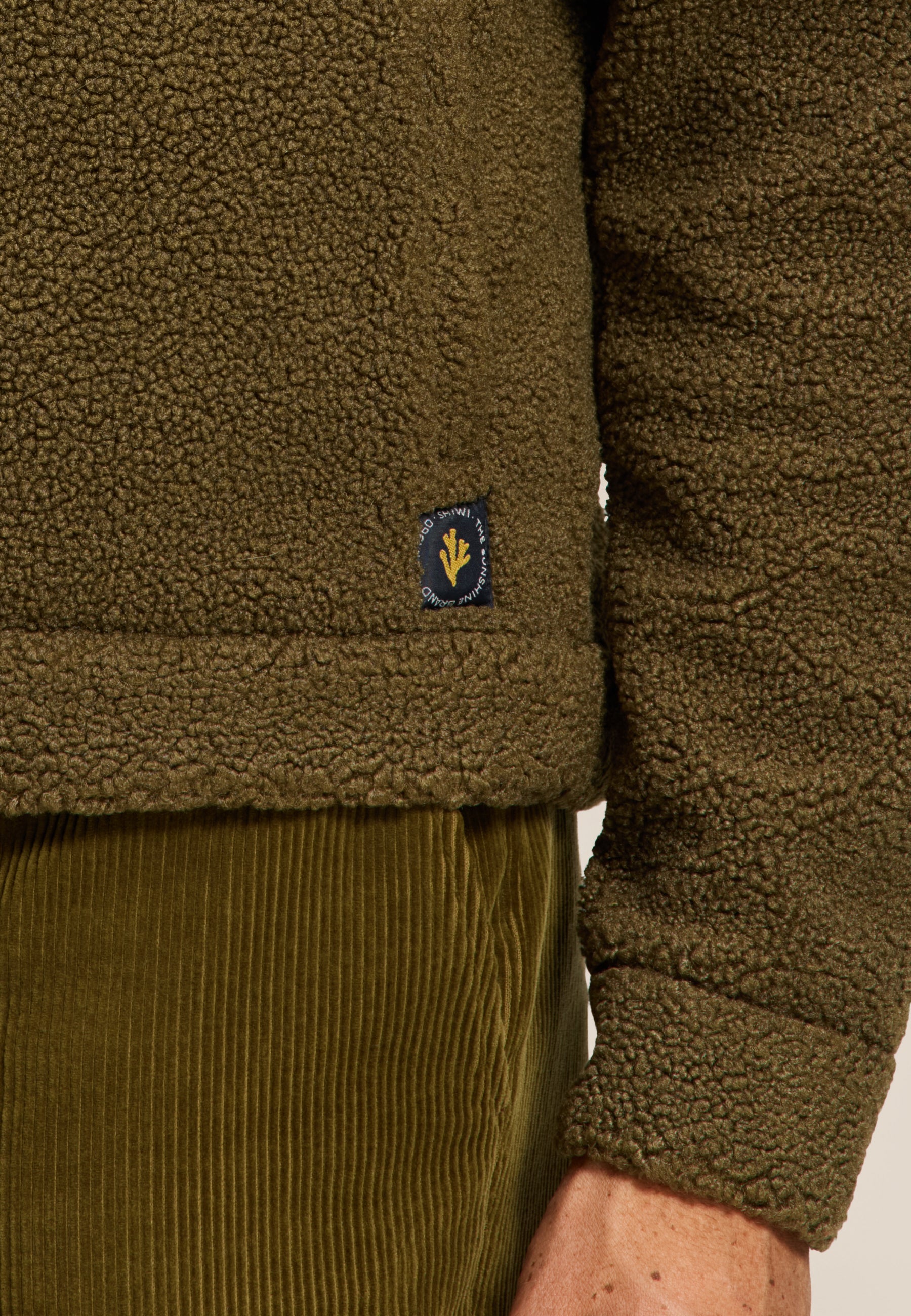 SYD teddy jacket | green olive