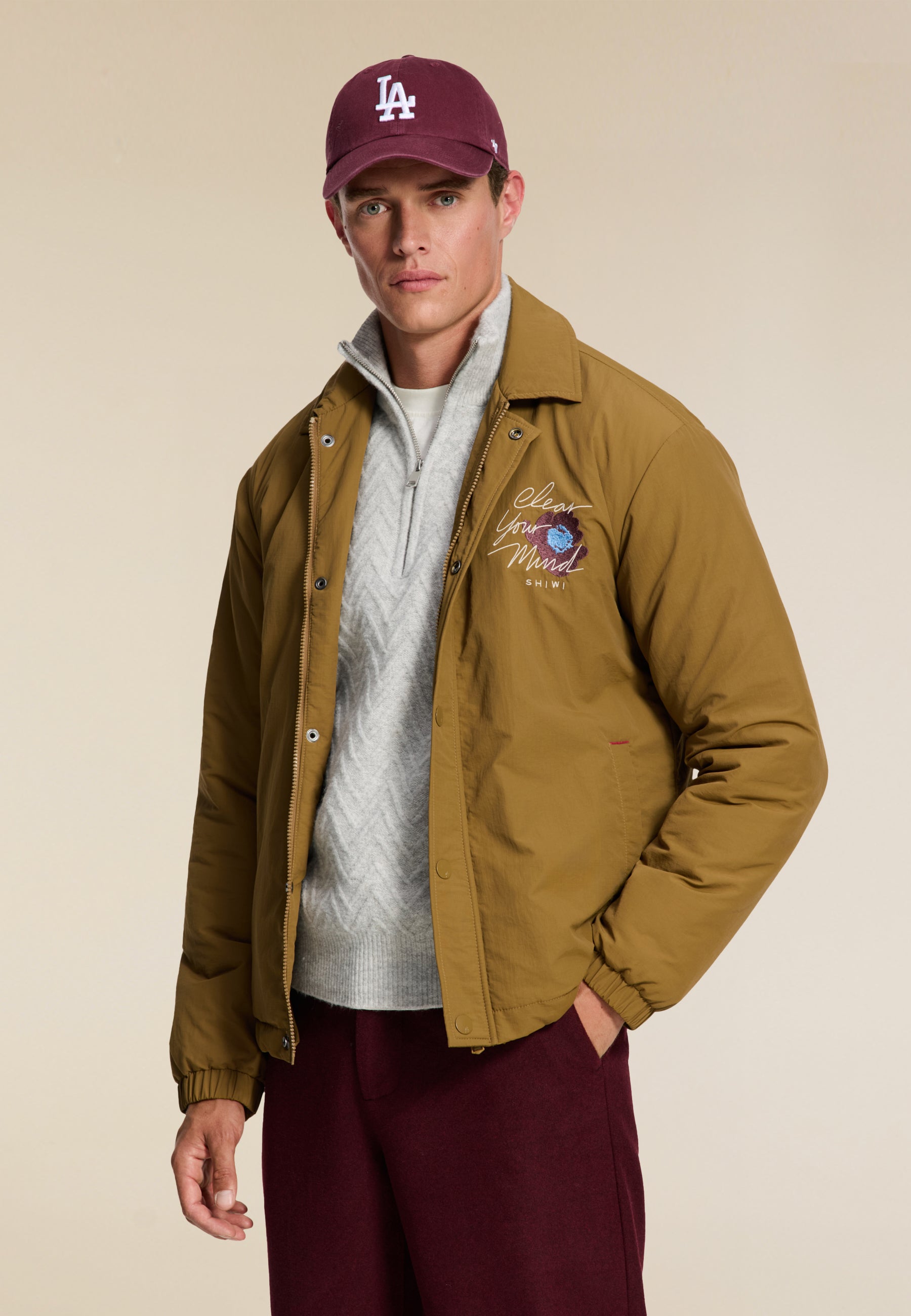 OTIS padded jacket shiwi unwind | brown hazelnut