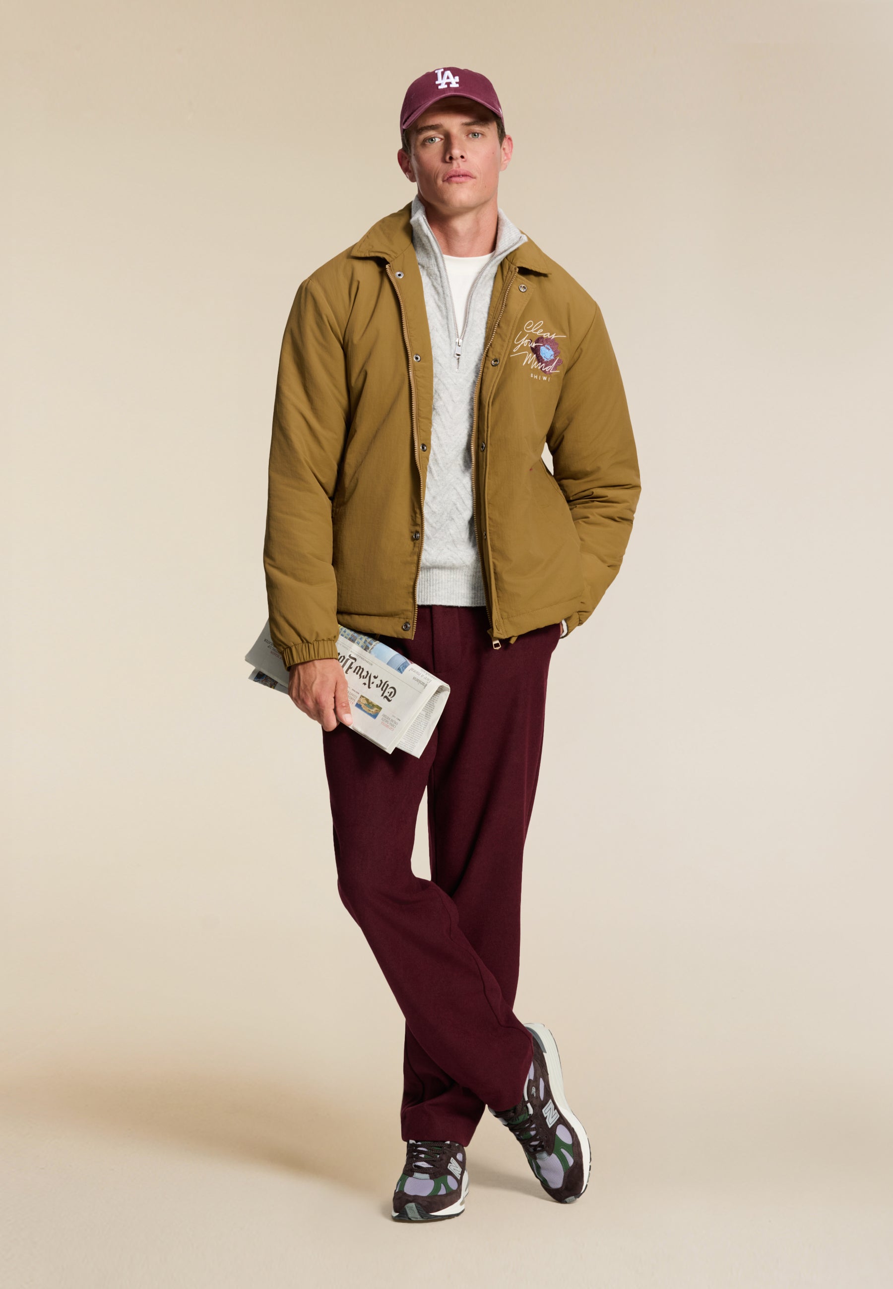 OTIS padded jacket shiwi unwind | brown hazelnut