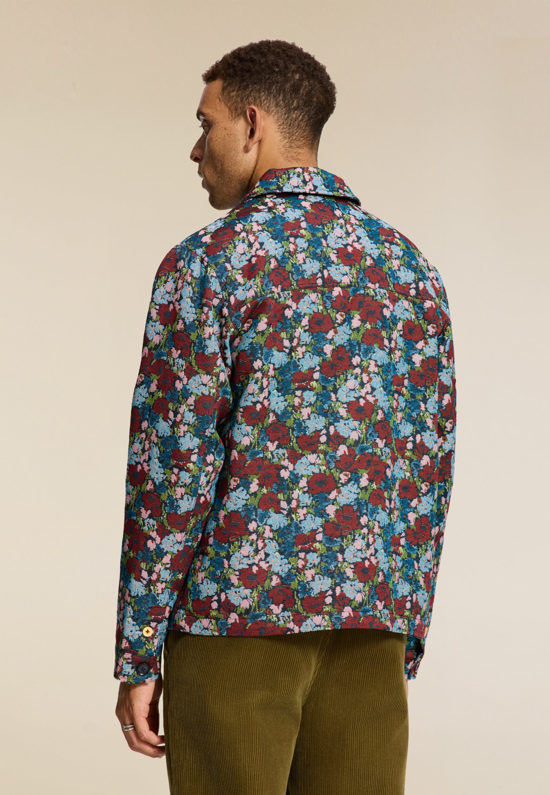 IAN floral field jacket | dark navy