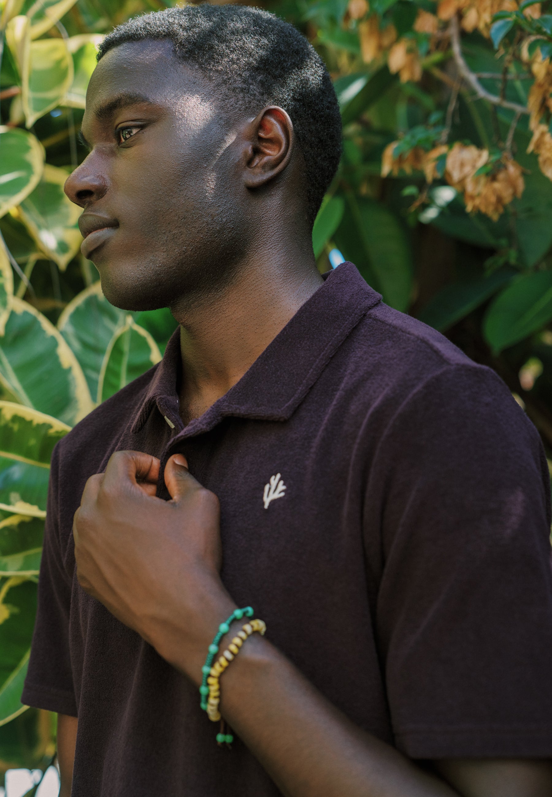 NICO toweling polo solid | purple rock