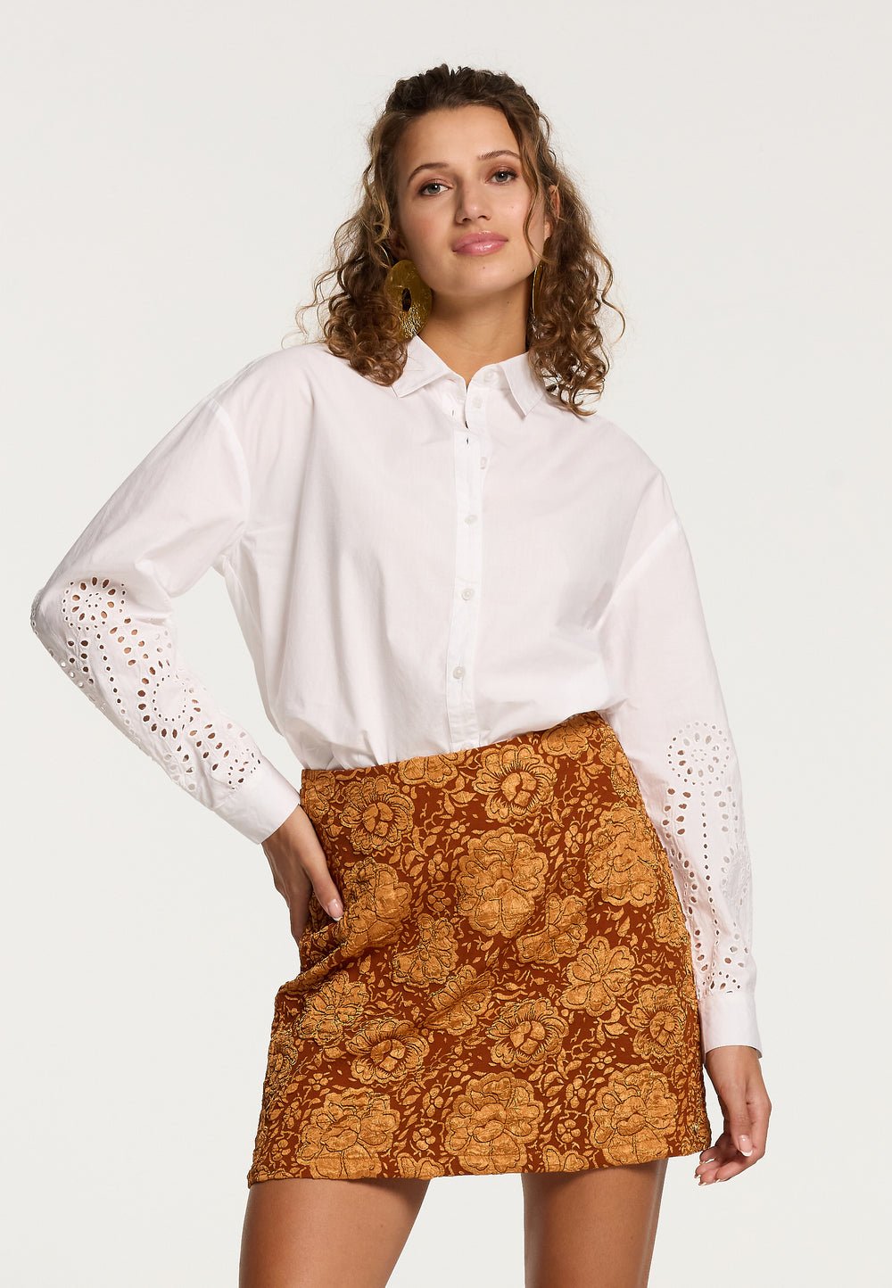 Ladies Copenhagen embroidery blouse
